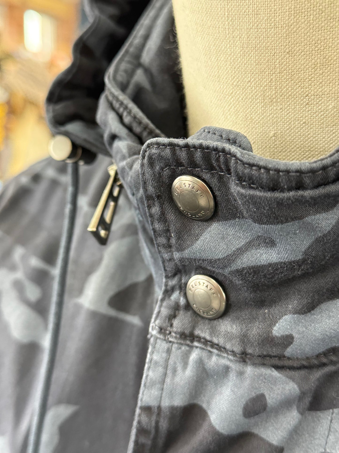 Belstaff Fieldwood camo field jacket - Dark Ink - UK 38