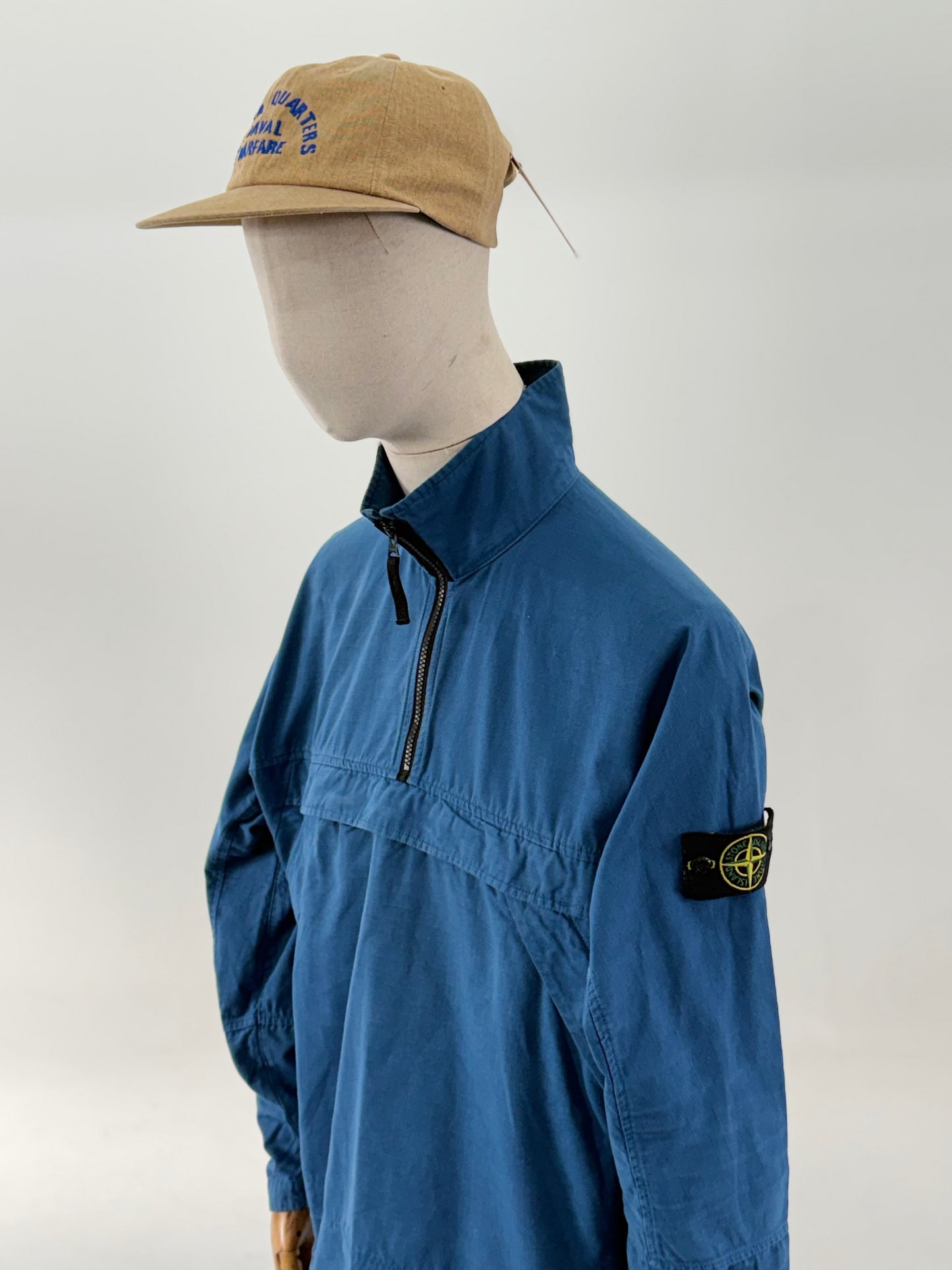 Stone Island AW2020 1/4 Zip Ripstop smock overshirt (S)