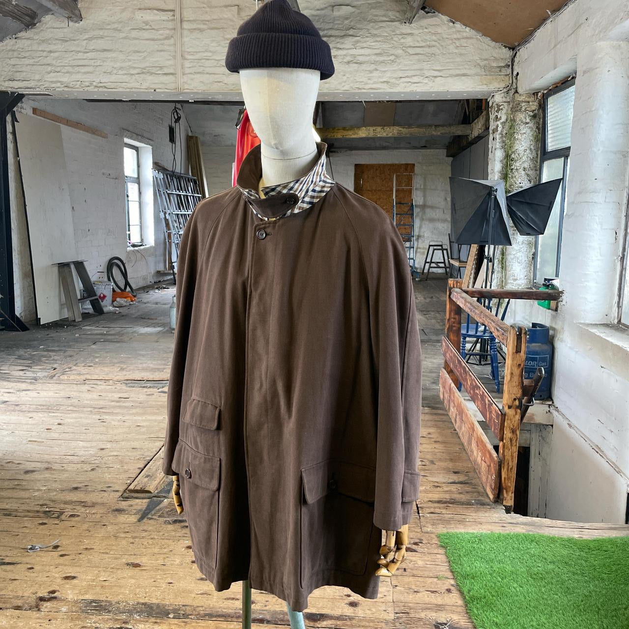 Vintage 00s Aquascutum canvas chore jacket (XXL