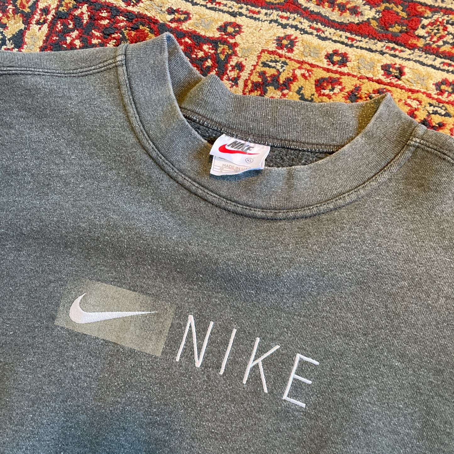 90s Nike sweatshirt Made in USA (XL)