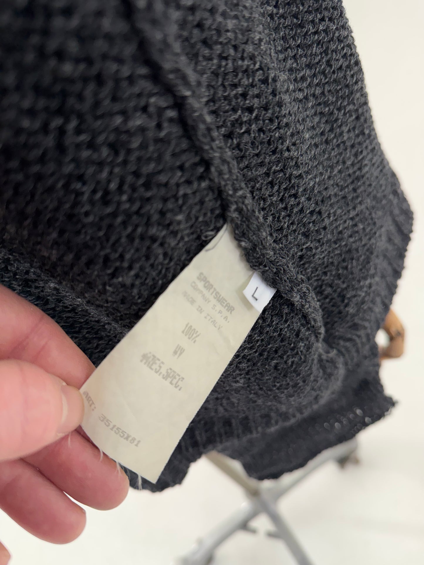 2001 Stone Island Chenille cardigan