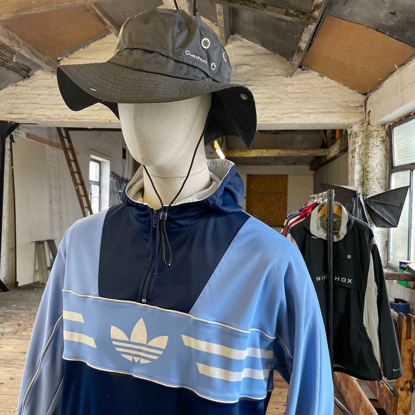 1980s Adidas Manhatten pull over track jacket - 52