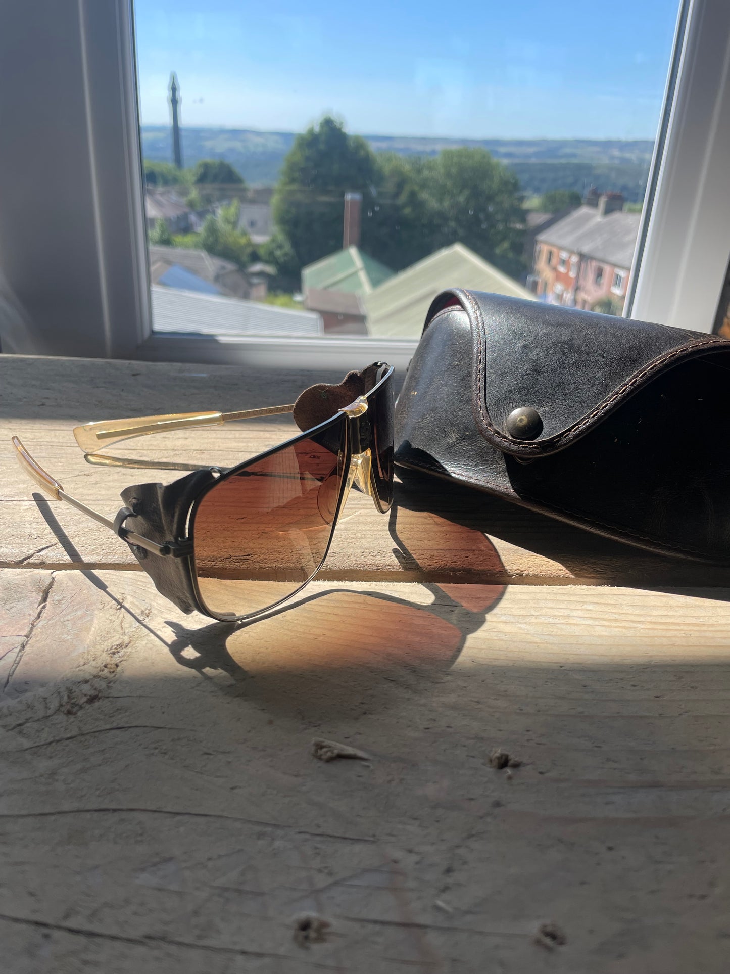 2000s Belstaff Safari Aviator sunglasses