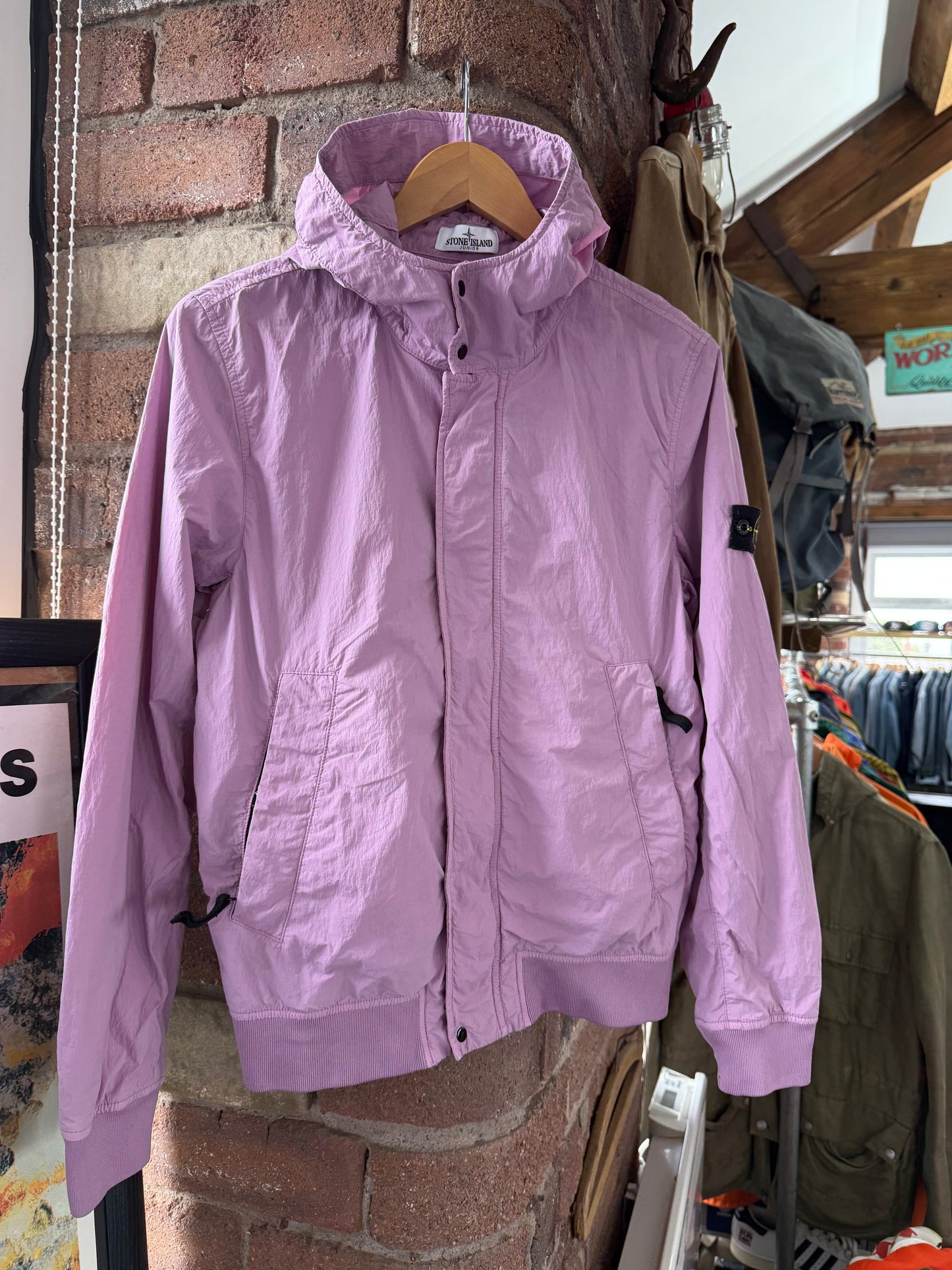 Stone Island Junior crinkle reps jacket (Age 14)