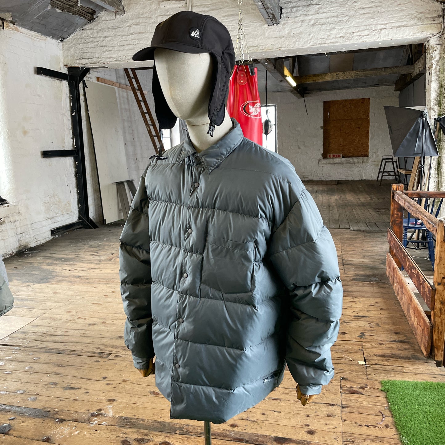 90s Stussy down overshirt / jacket (XL)