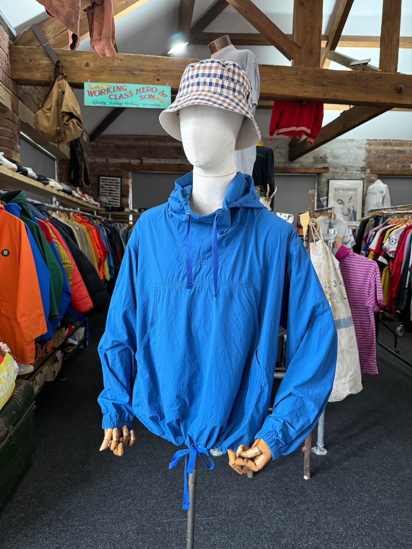 Aquascutum London house check reversible bucket hat