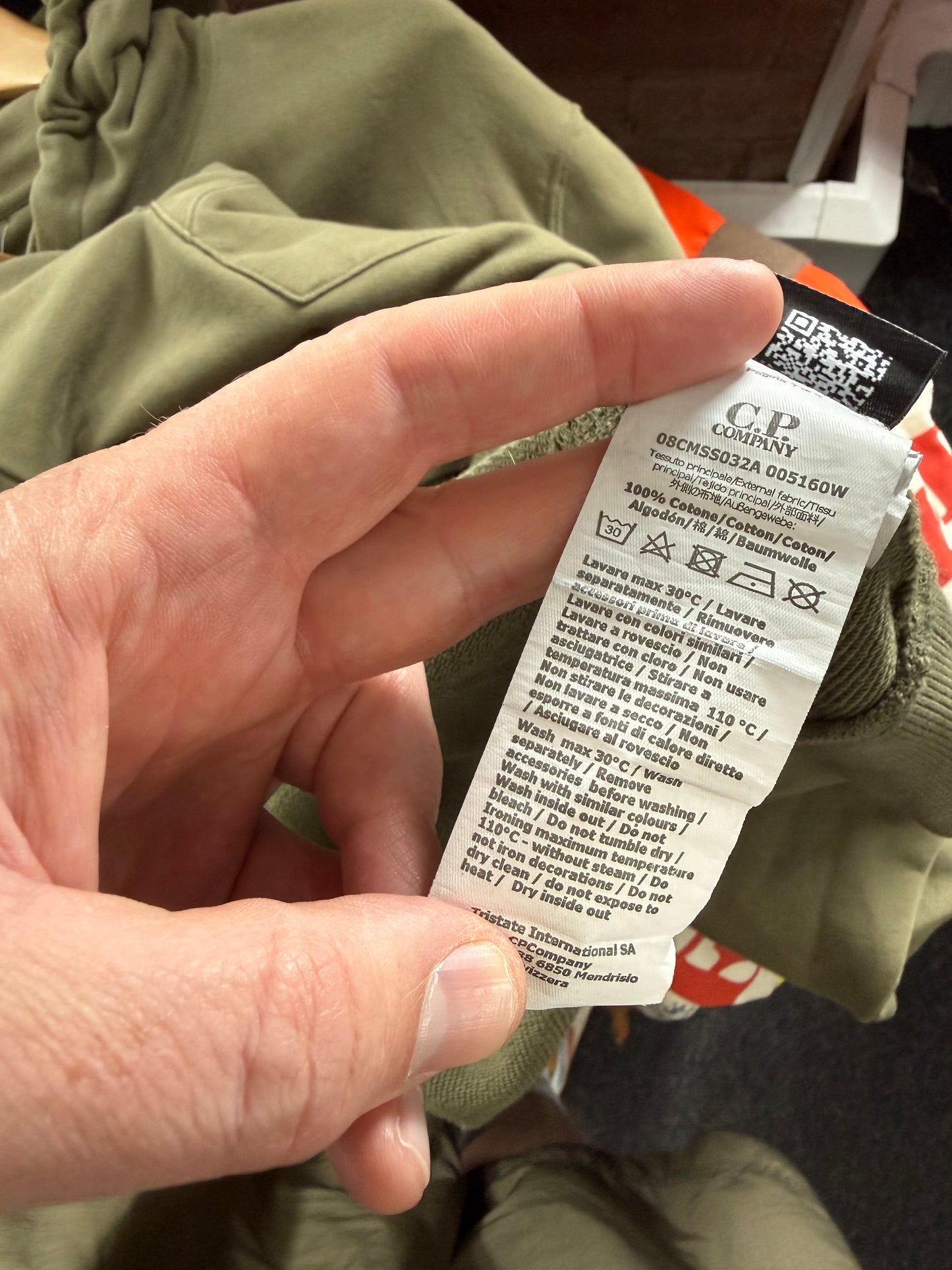 C.P Company olive green hoodie (XXL)
