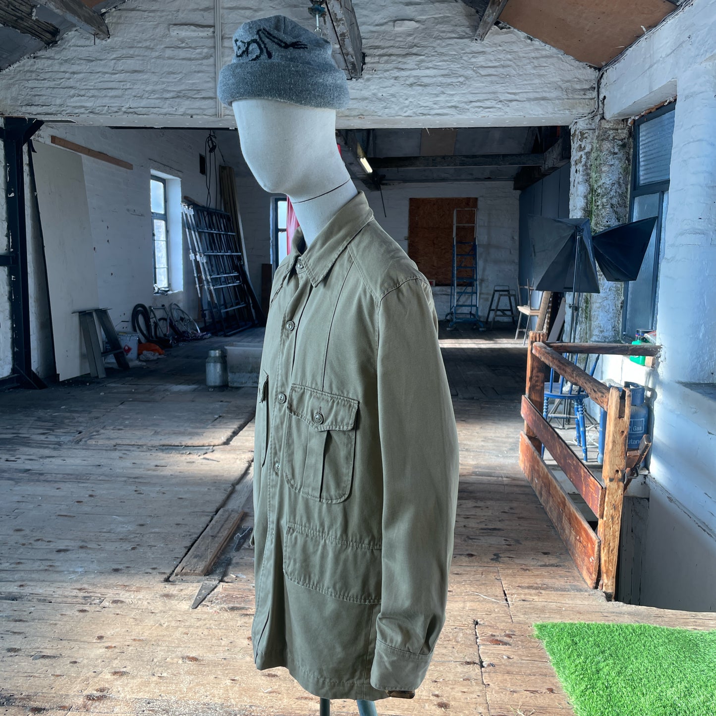 Late 90s One True Saxon Safari overshirt - (L)