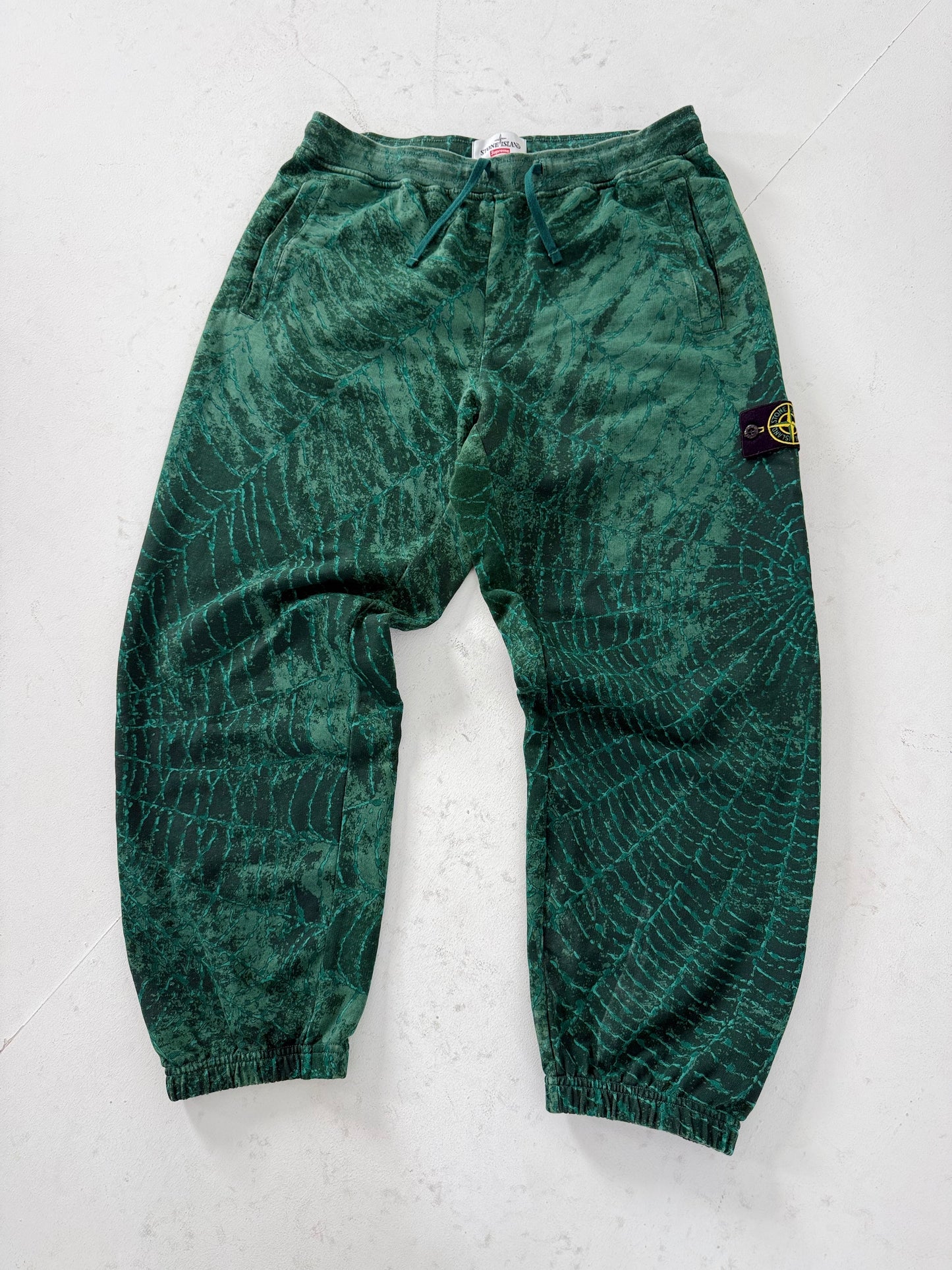 AW23 Stone Island x Supreme Spiderweb sweatpants - Large