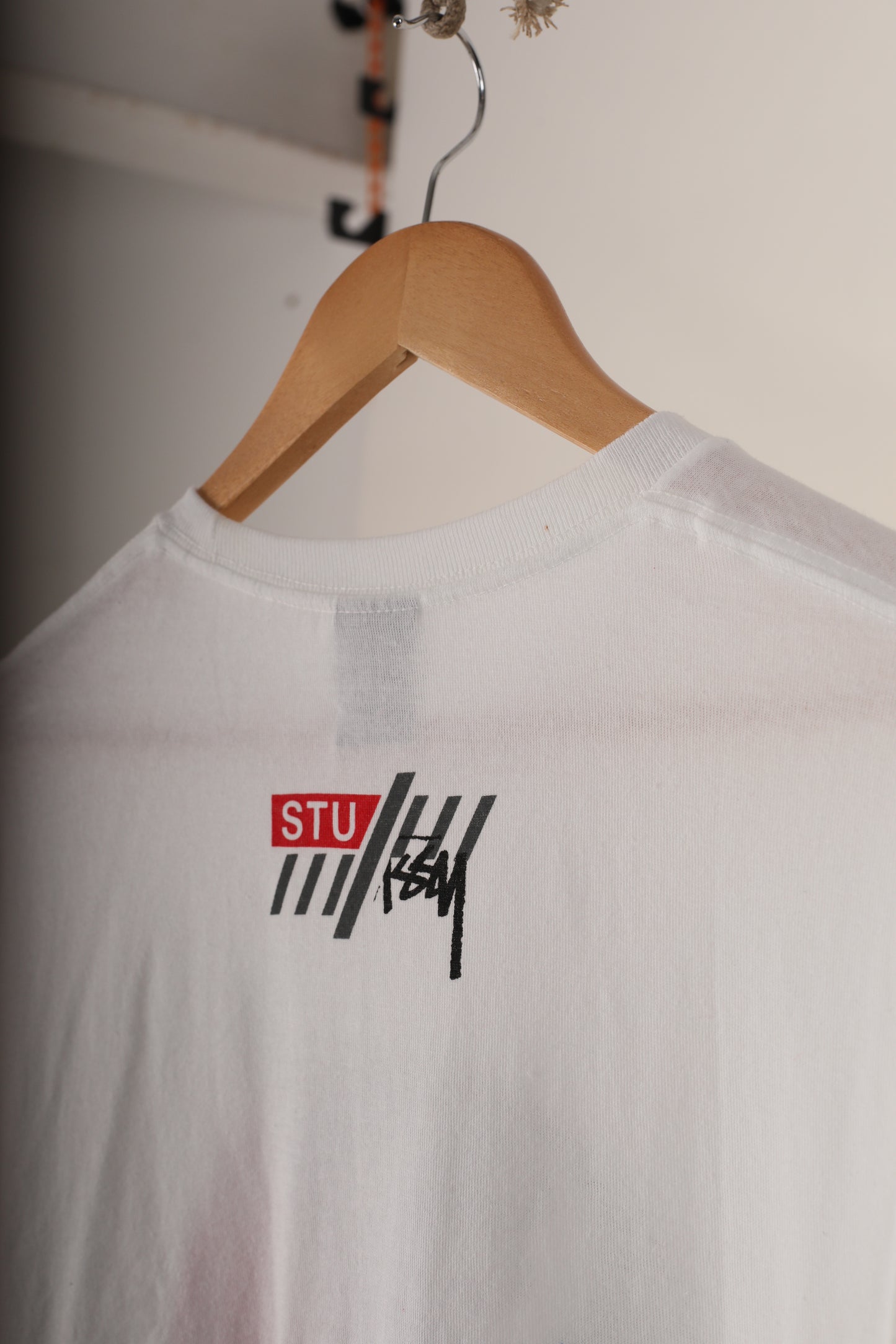 Deadstock Stussy 8 Ball S link logo tee - White (S,L)