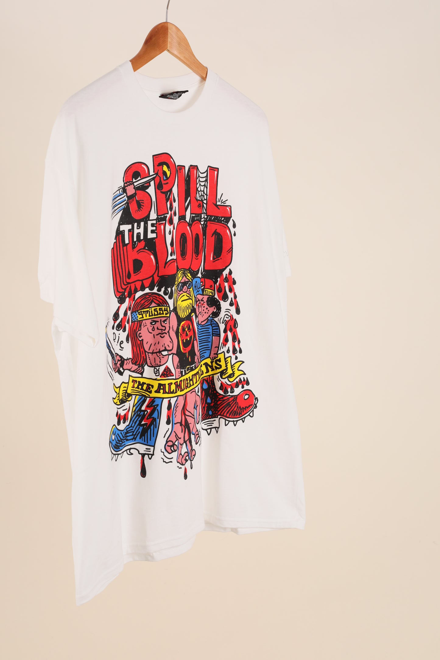 Deadstock Stussy Customade series - Spill The Blood tee - White (XL)