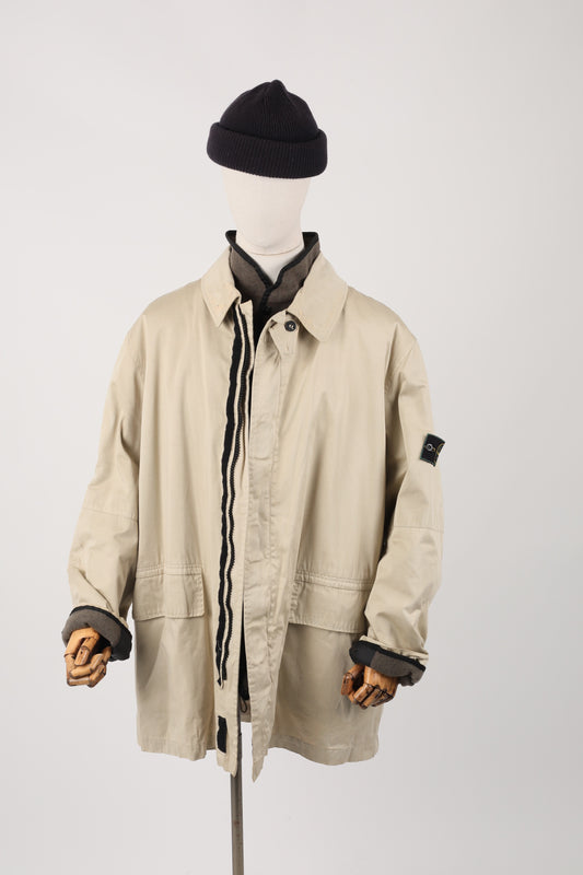 1997 Stone Island Raso Gommato trench (XXL) Paul Harvey