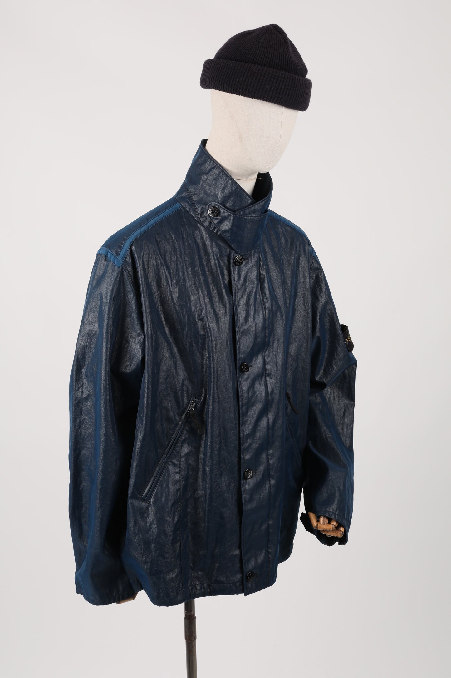2001 Stone Island Laminated webbing jacket (XXL)
