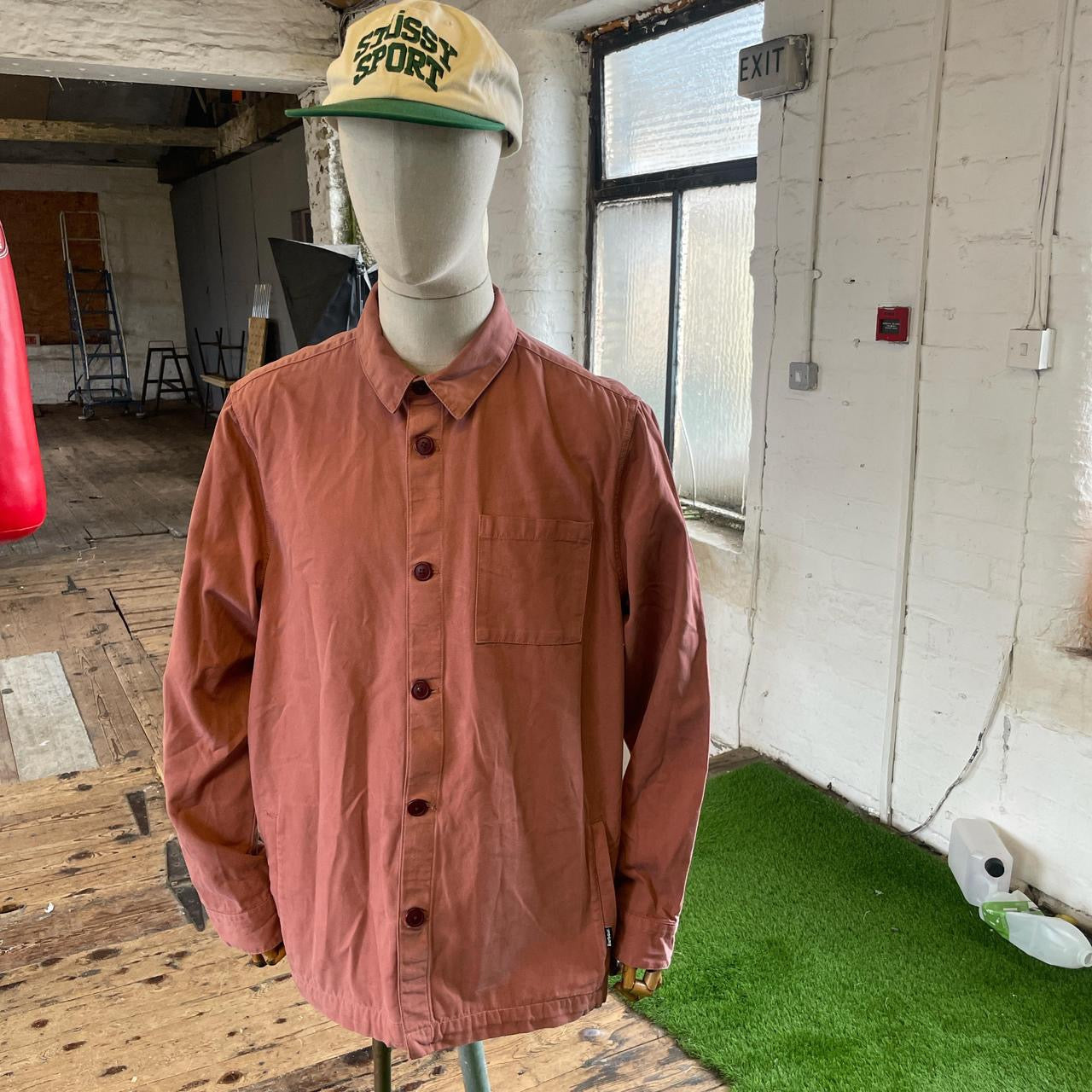 Barbour overshirt in salmon pink (XL)