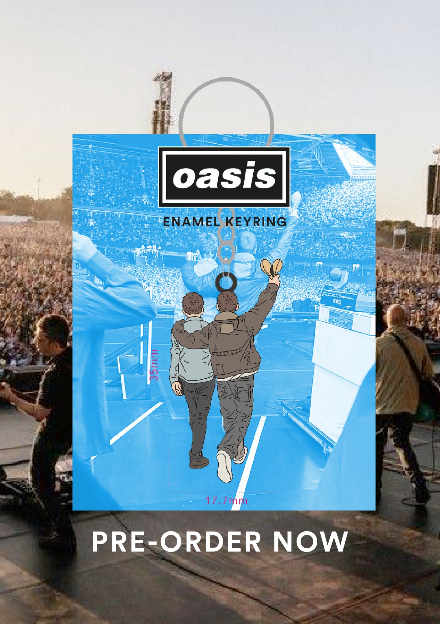**PRESALE** Oasis X WCH soft enamel collectors keyring