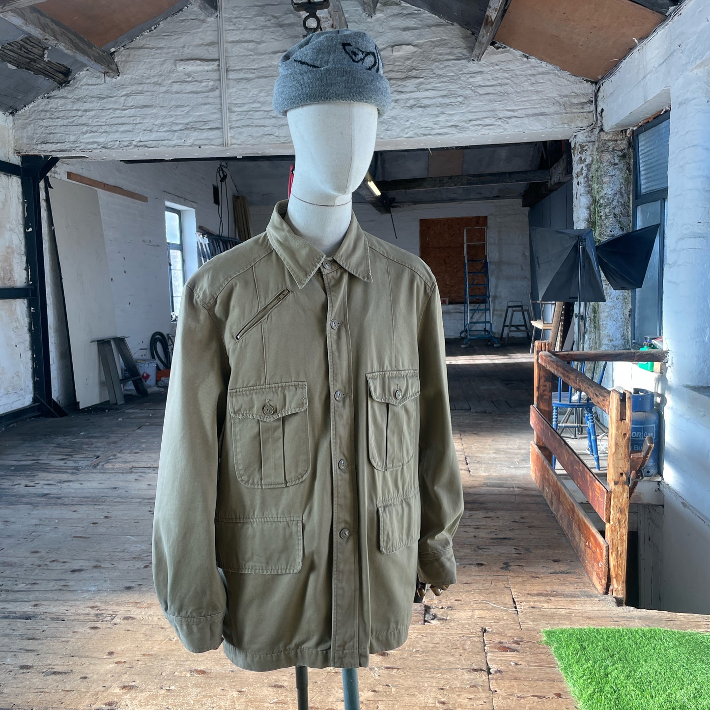 Late 90s One True Saxon Safari overshirt - (L)