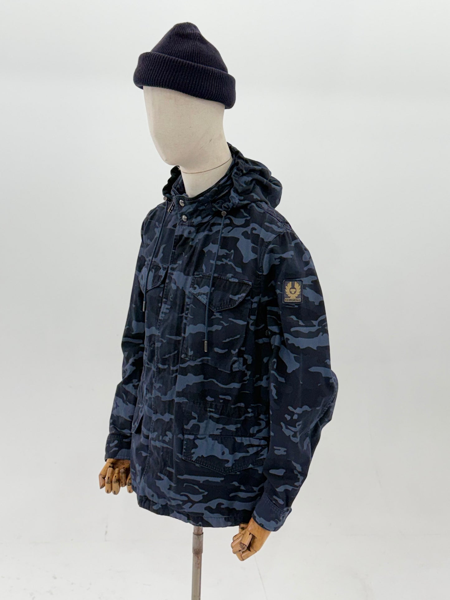 Belstaff Fieldwood camo field jacket - Dark Ink - UK 38