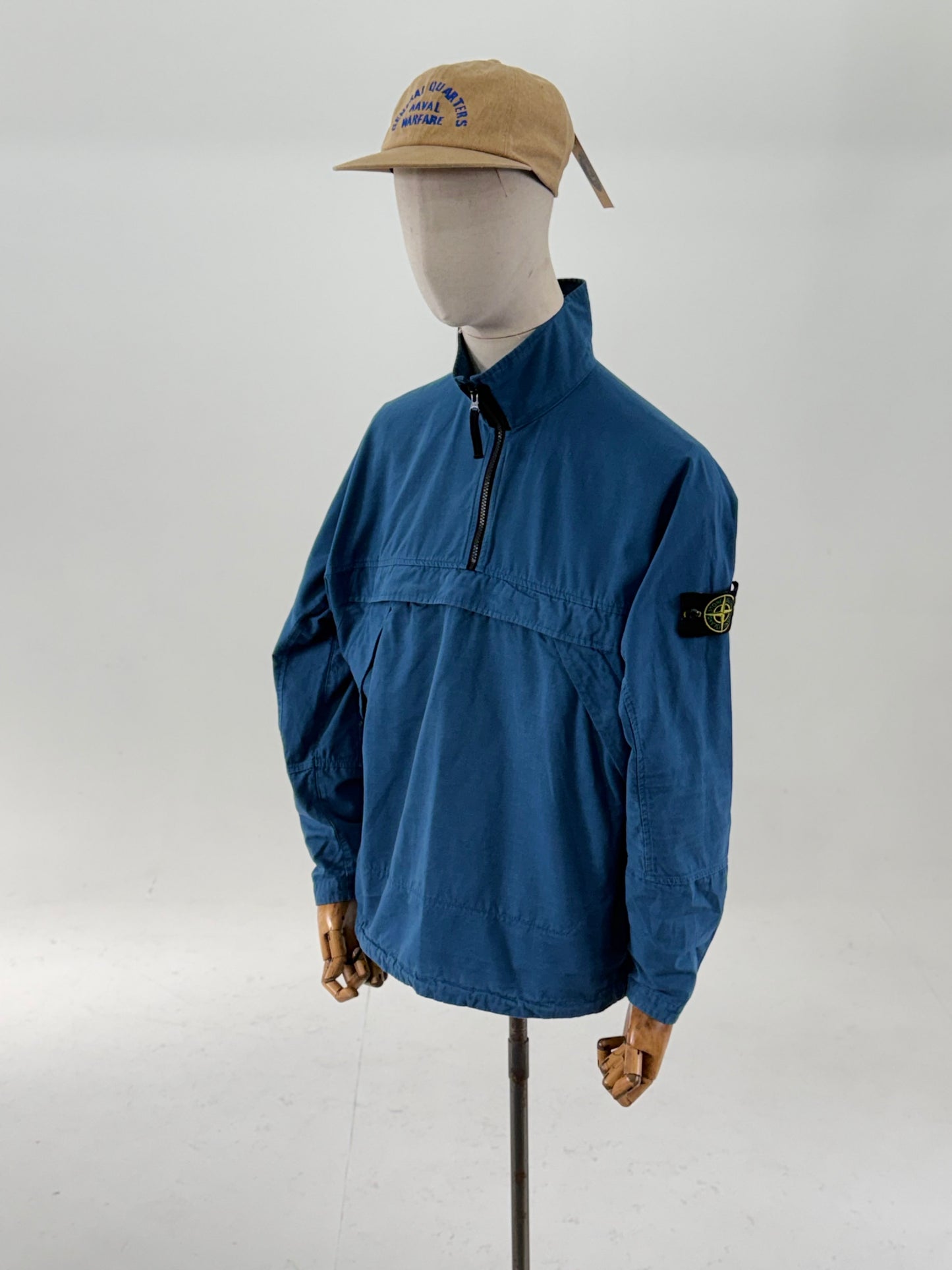 Stone Island AW2020 1/4 Zip Ripstop smock overshirt (S)