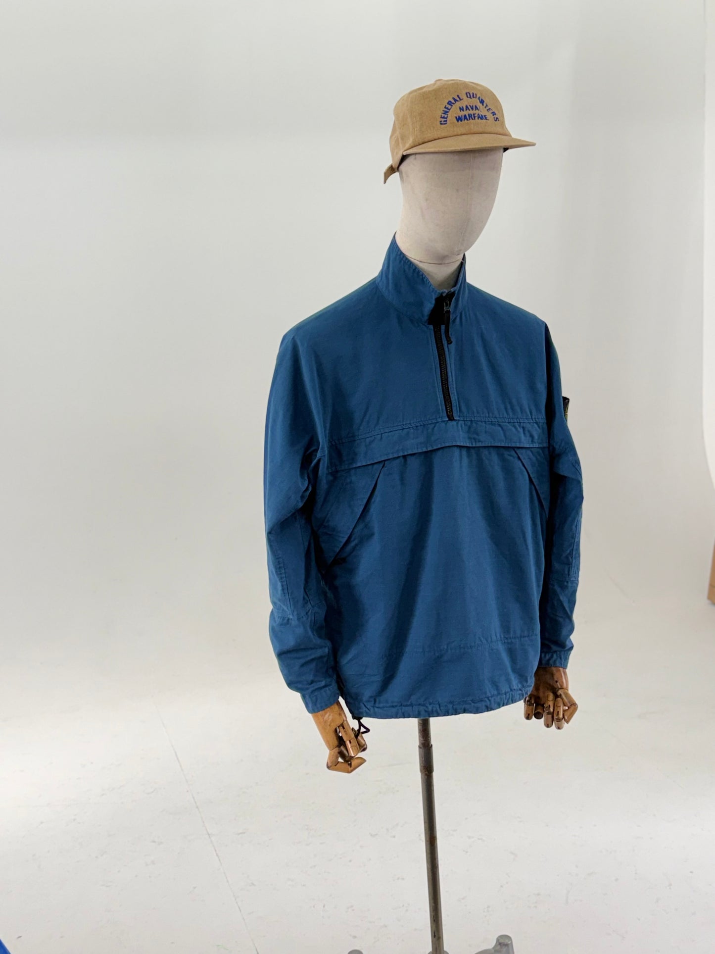 Stone Island AW2020 1/4 Zip Ripstop smock overshirt (S)