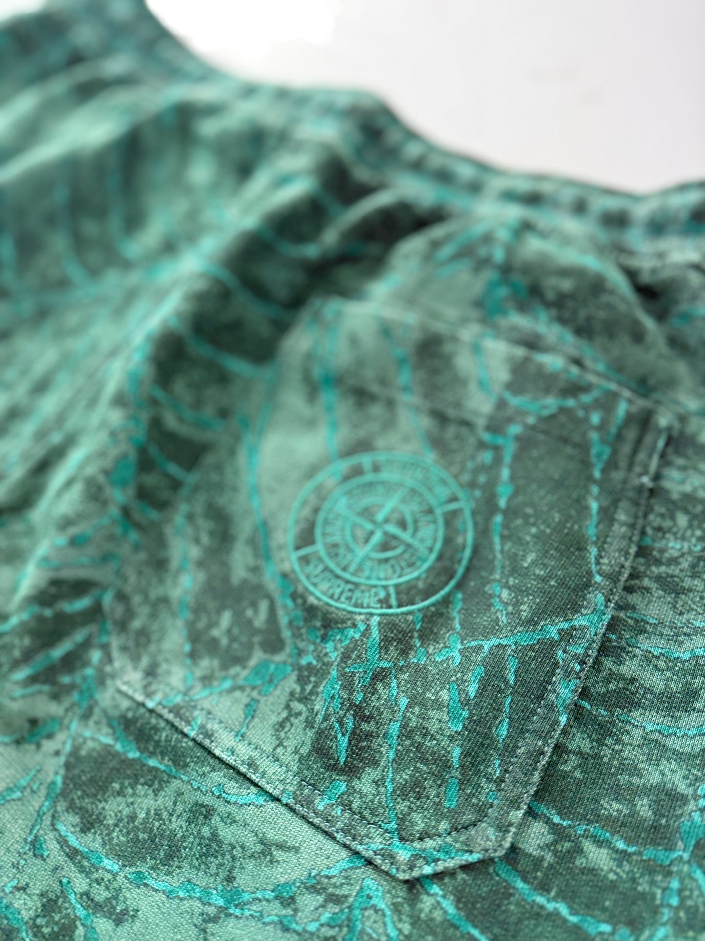 AW23 Stone Island x Supreme Spiderweb sweatpants - Large
