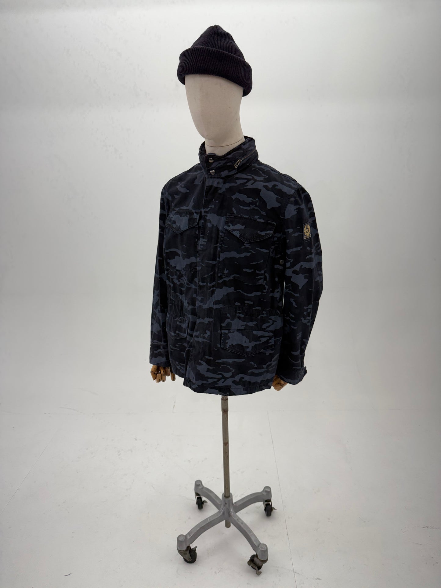 Belstaff Fieldwood camo field jacket - Dark Ink - UK 38