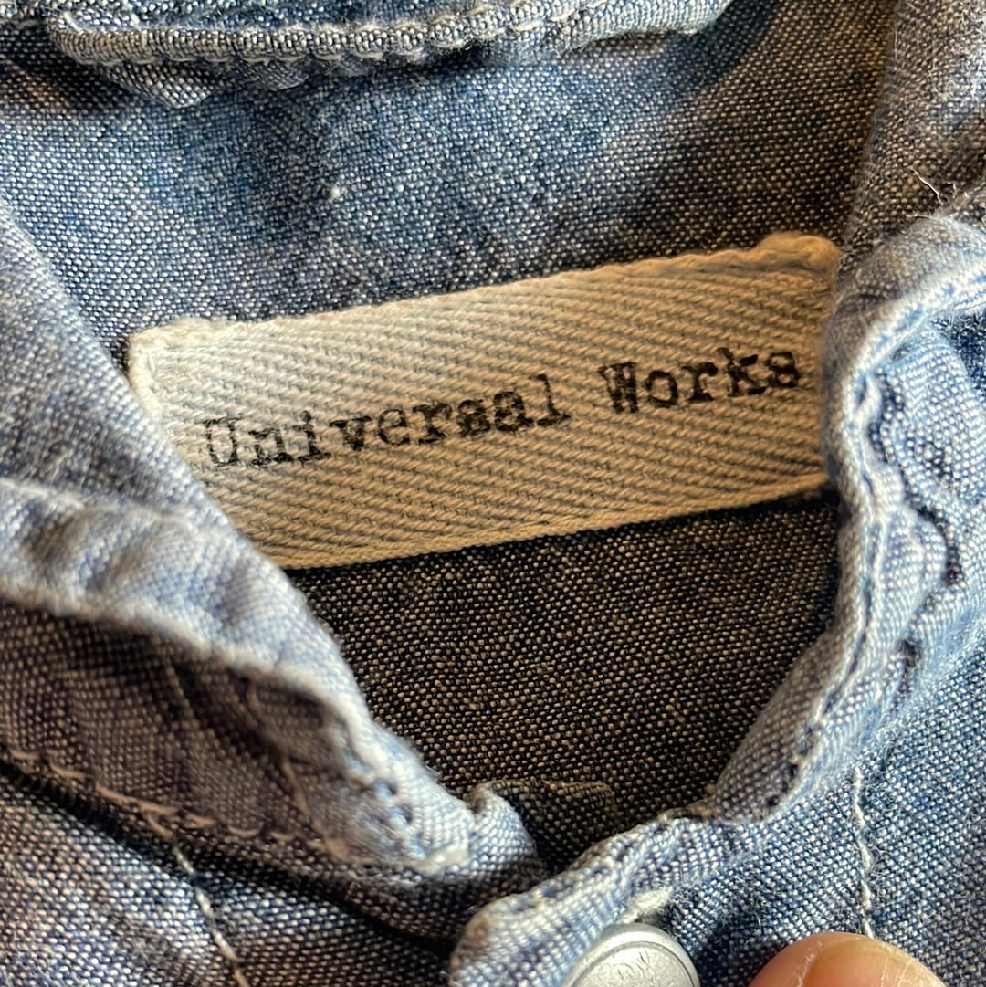 Universal Works shawl collar overshirt (S)