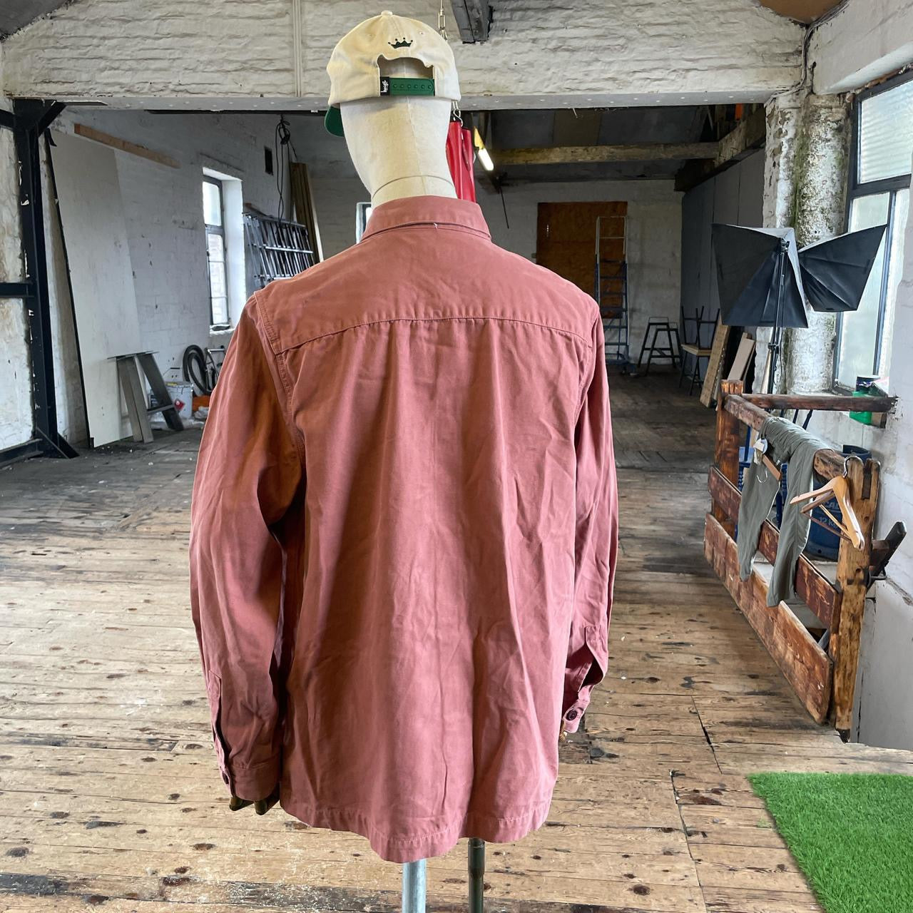 Barbour overshirt in salmon pink (XL)
