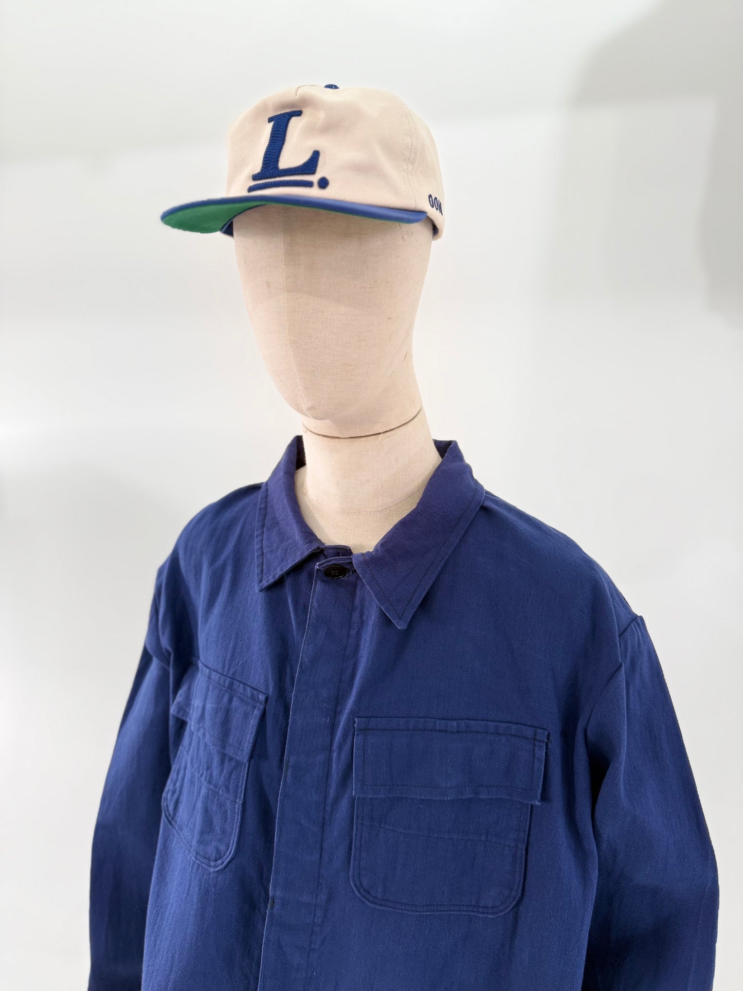 Vintage Herringbone cotton chore jacket (XXL)