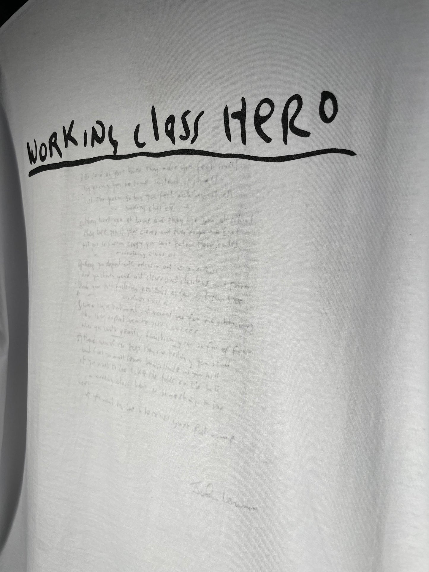 Working Class Hero Lennon Tshirt