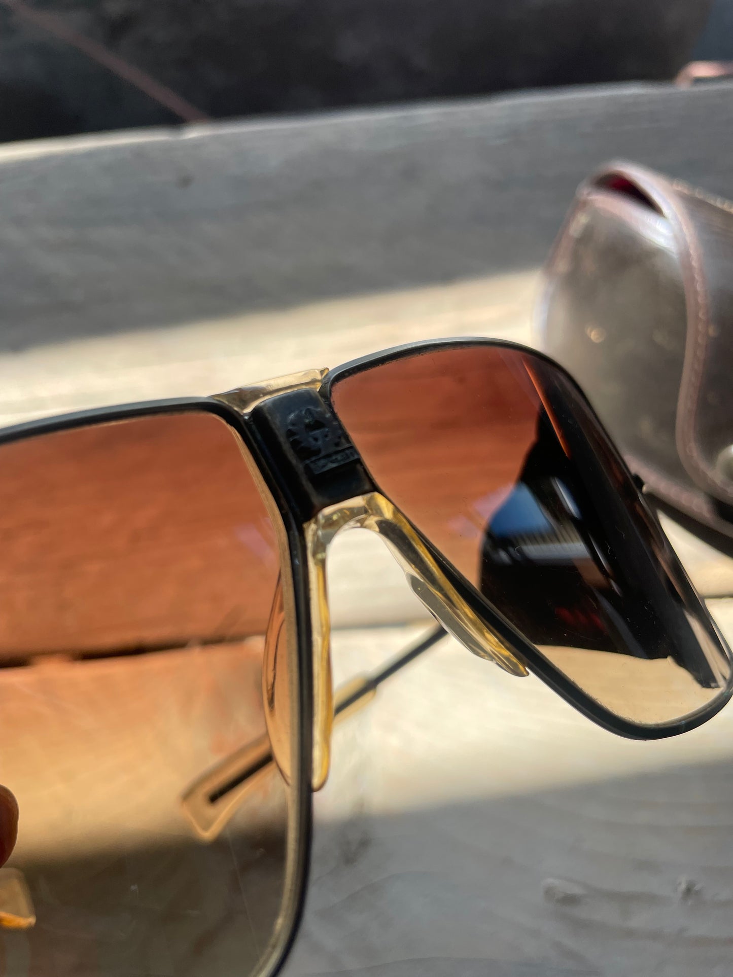 2000s Belstaff Safari Aviator sunglasses