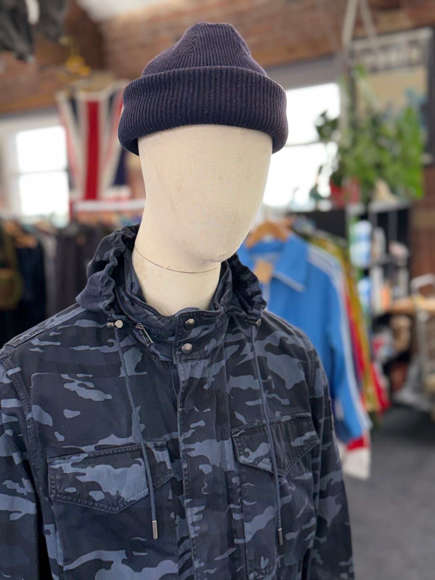 Belstaff Fieldwood camo field jacket - Dark Ink - UK 38