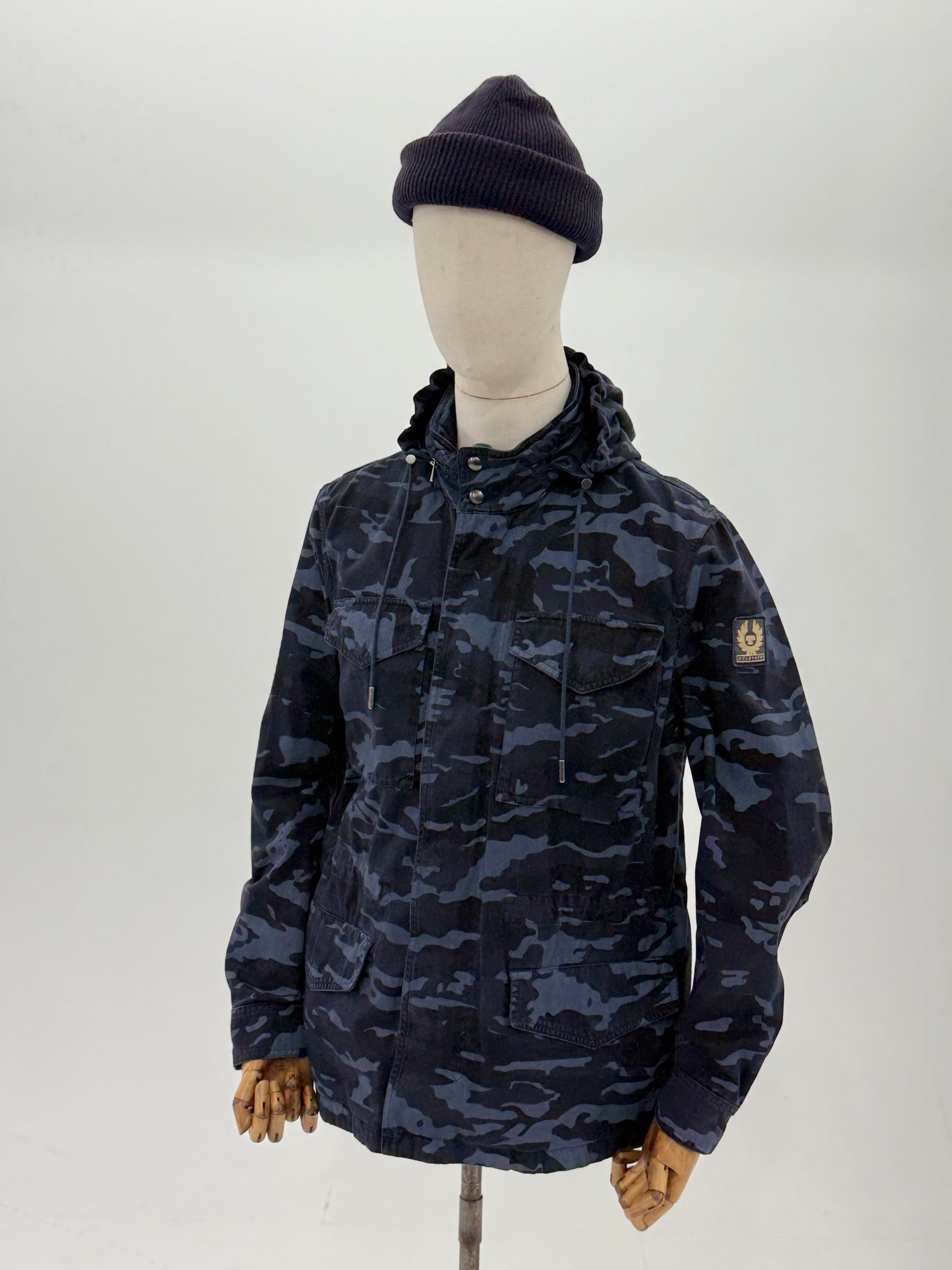 Belstaff Fieldwood camo field jacket - Dark Ink - UK 38