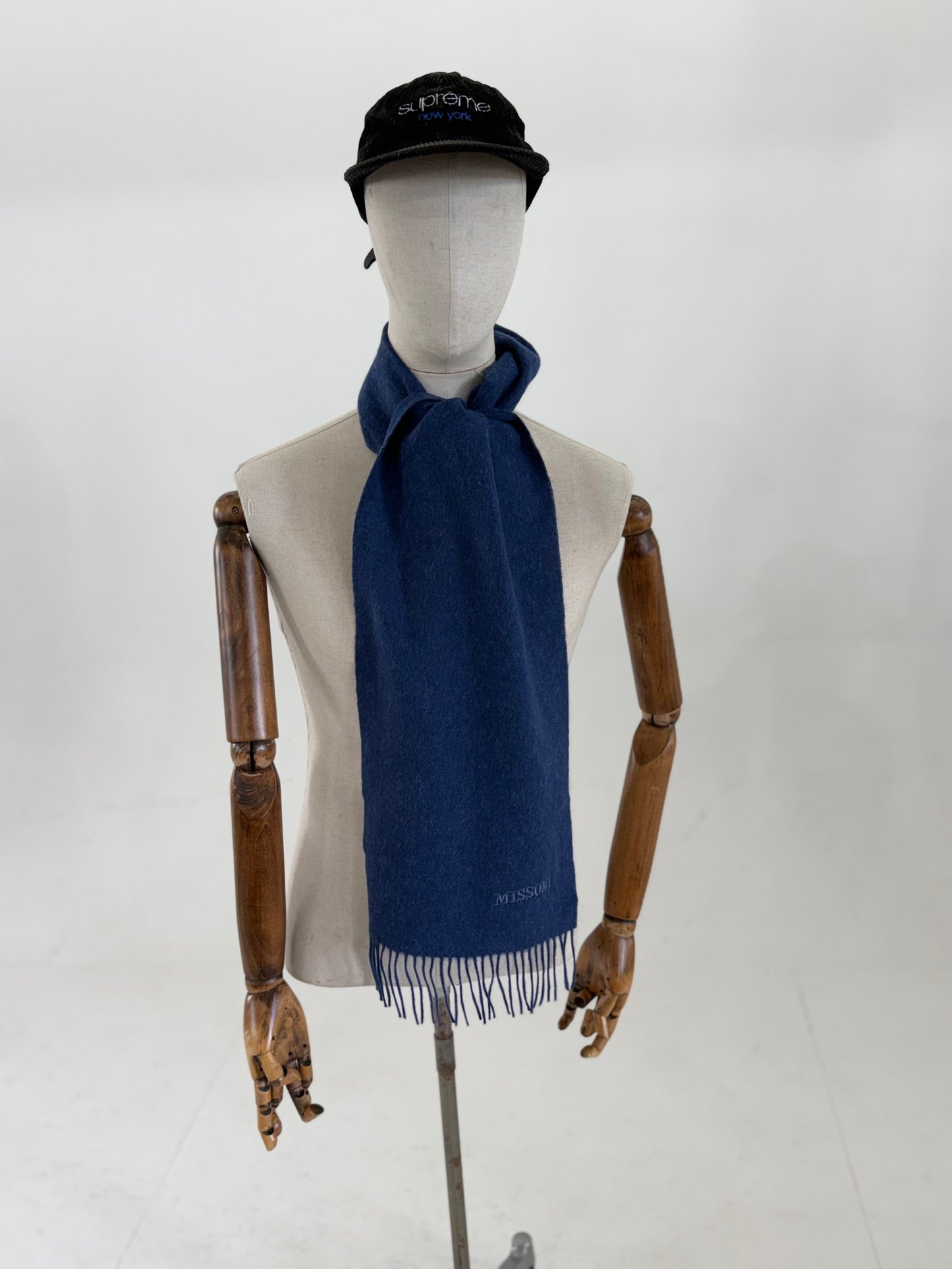 Missoni large wool scarf Made in Italy Blue