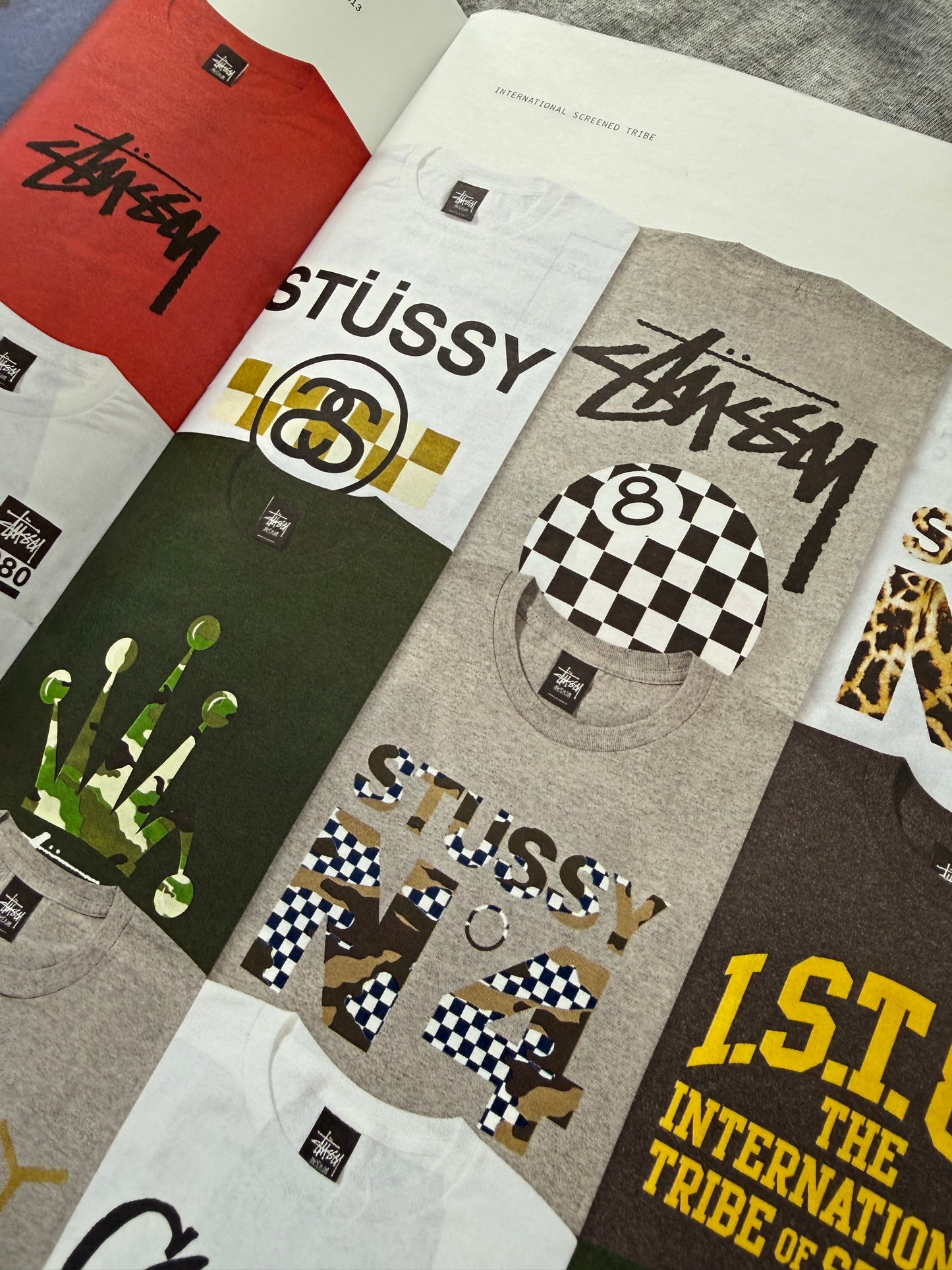 2013 Deadstock Stüssy No4 camo check tee (L/XL)
