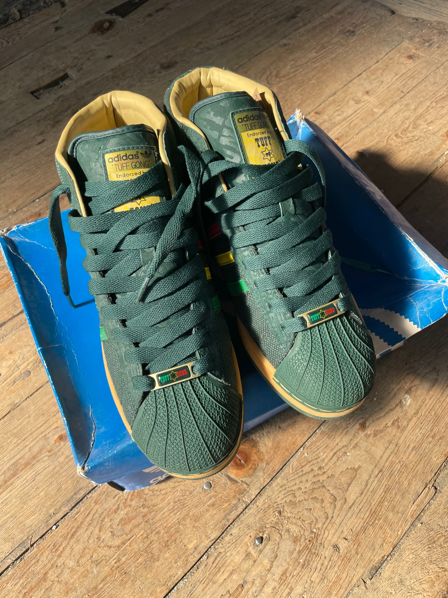 2007 Adidas Superstar Pro Model x Tuff Gong Bob Marley (UK9)