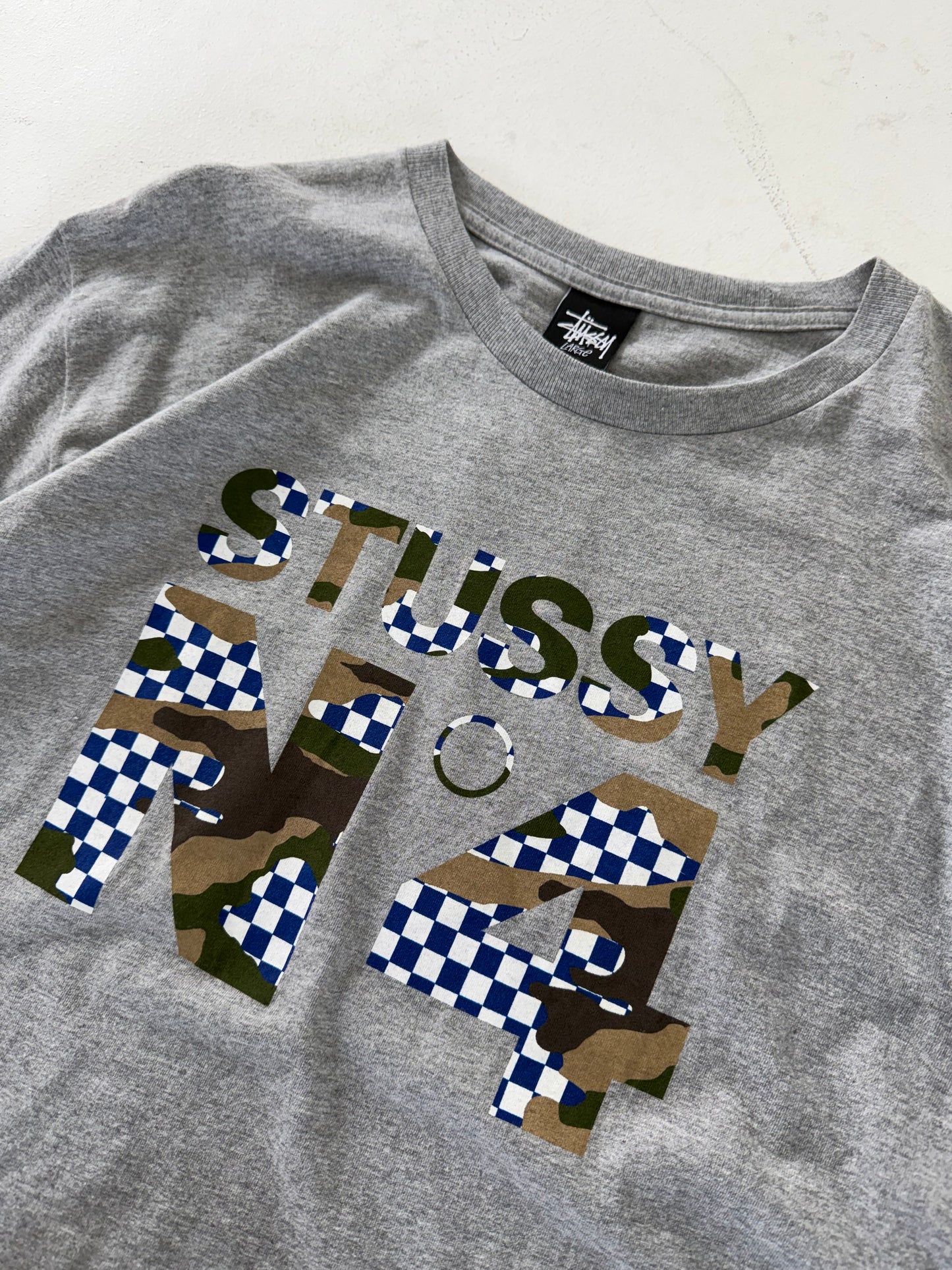 2013 Deadstock Stüssy No4 camo check tee (L/XL)