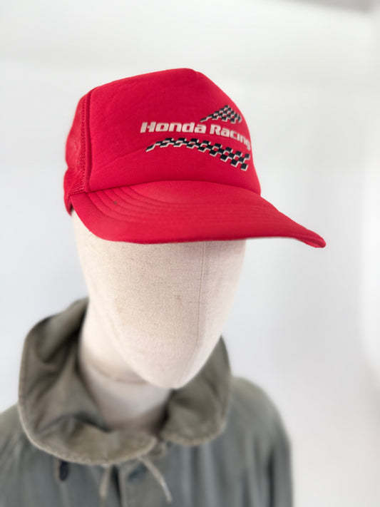 Vintage Honda racing trucker cap