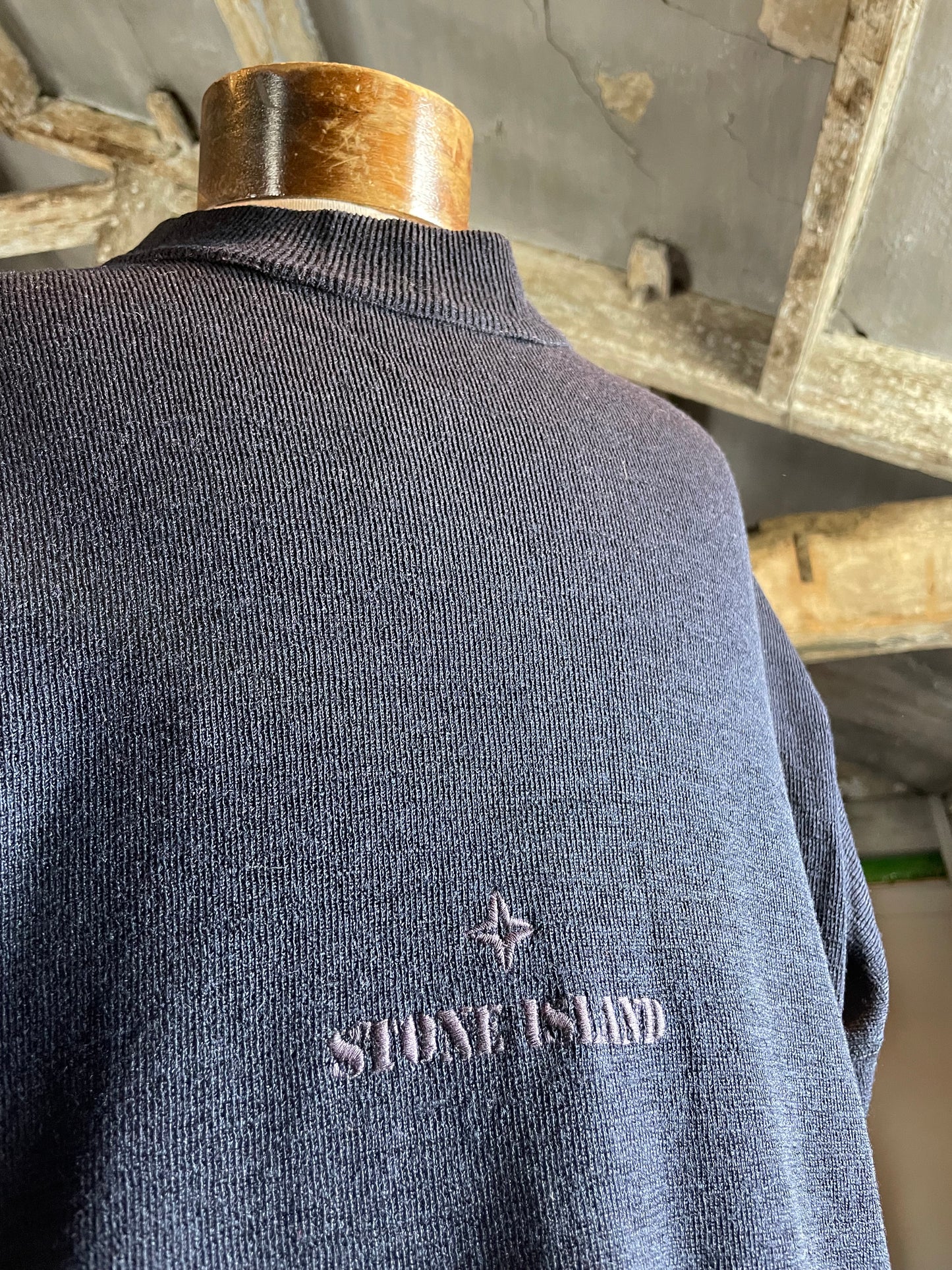 1980s Stone Island spell out knit (L)