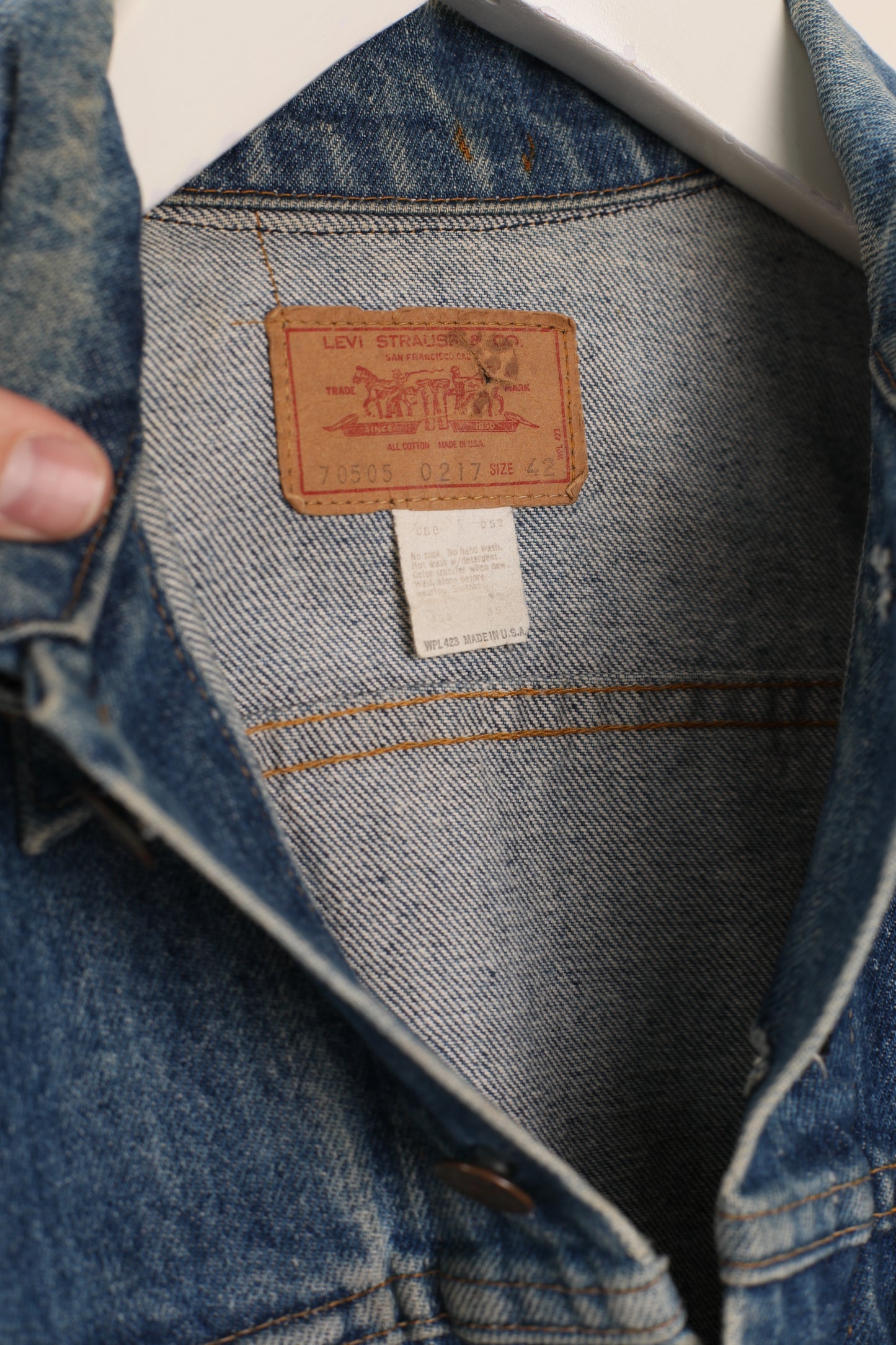 Early 80s Levi's type 3 denim trucker jacket Made in USA