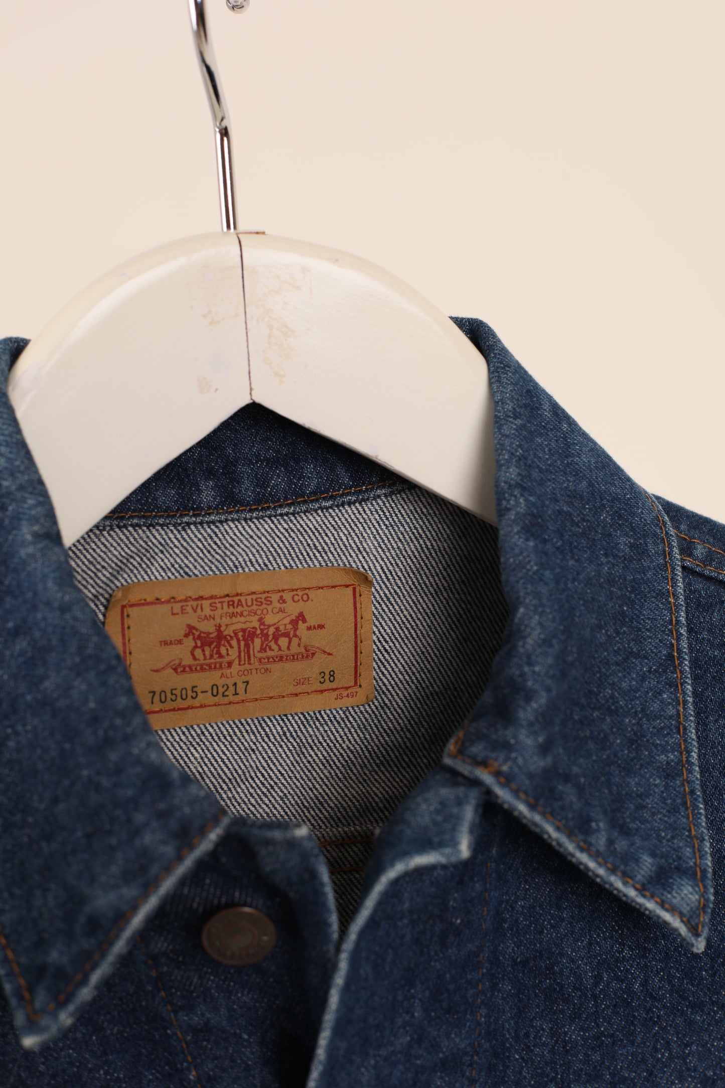 90s Levi's Type 3 denim trucker jacket size 38" Japanese Issue