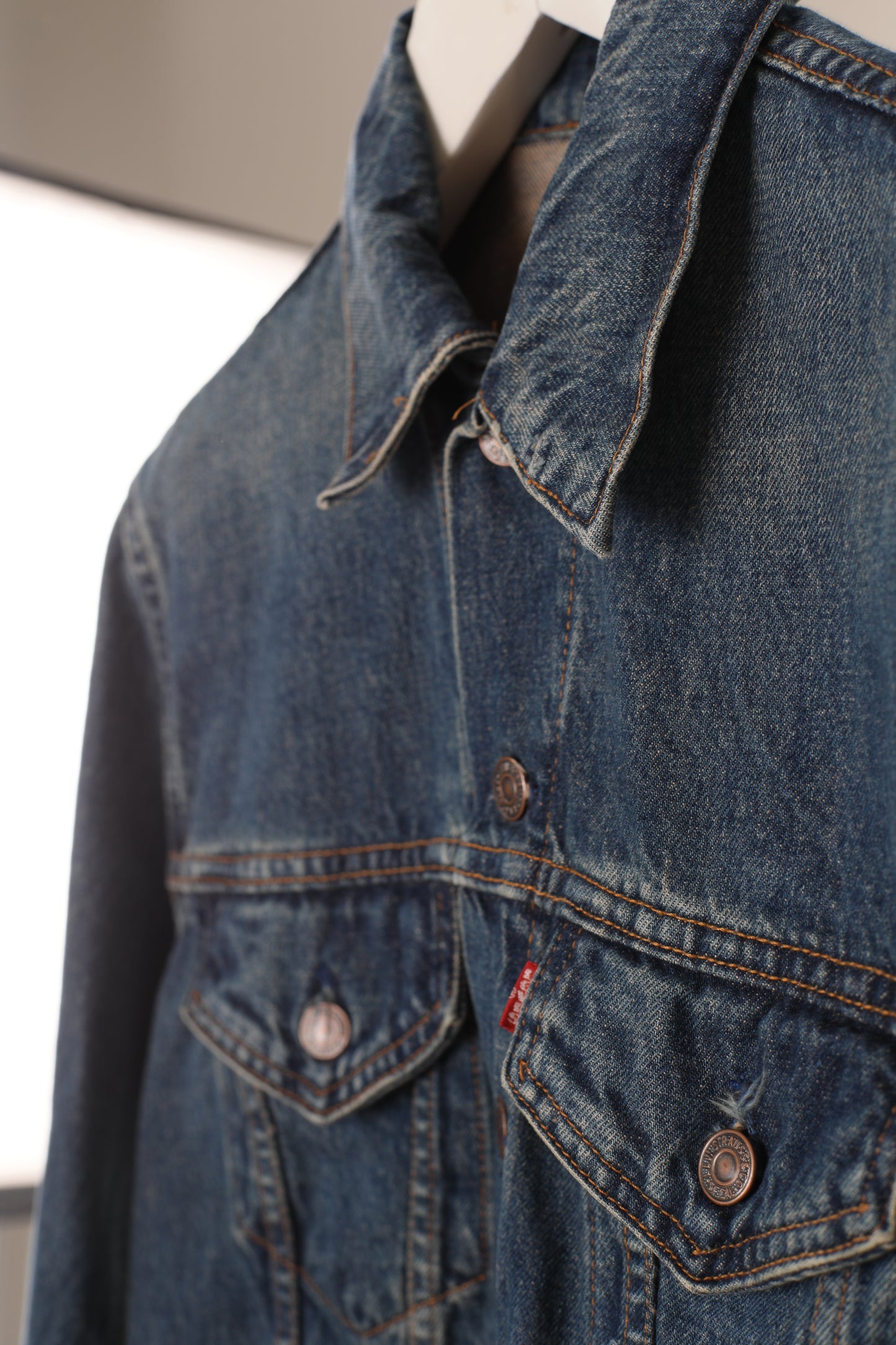 90s Levi's type 3 denim trucker jacket 36" Made in USA