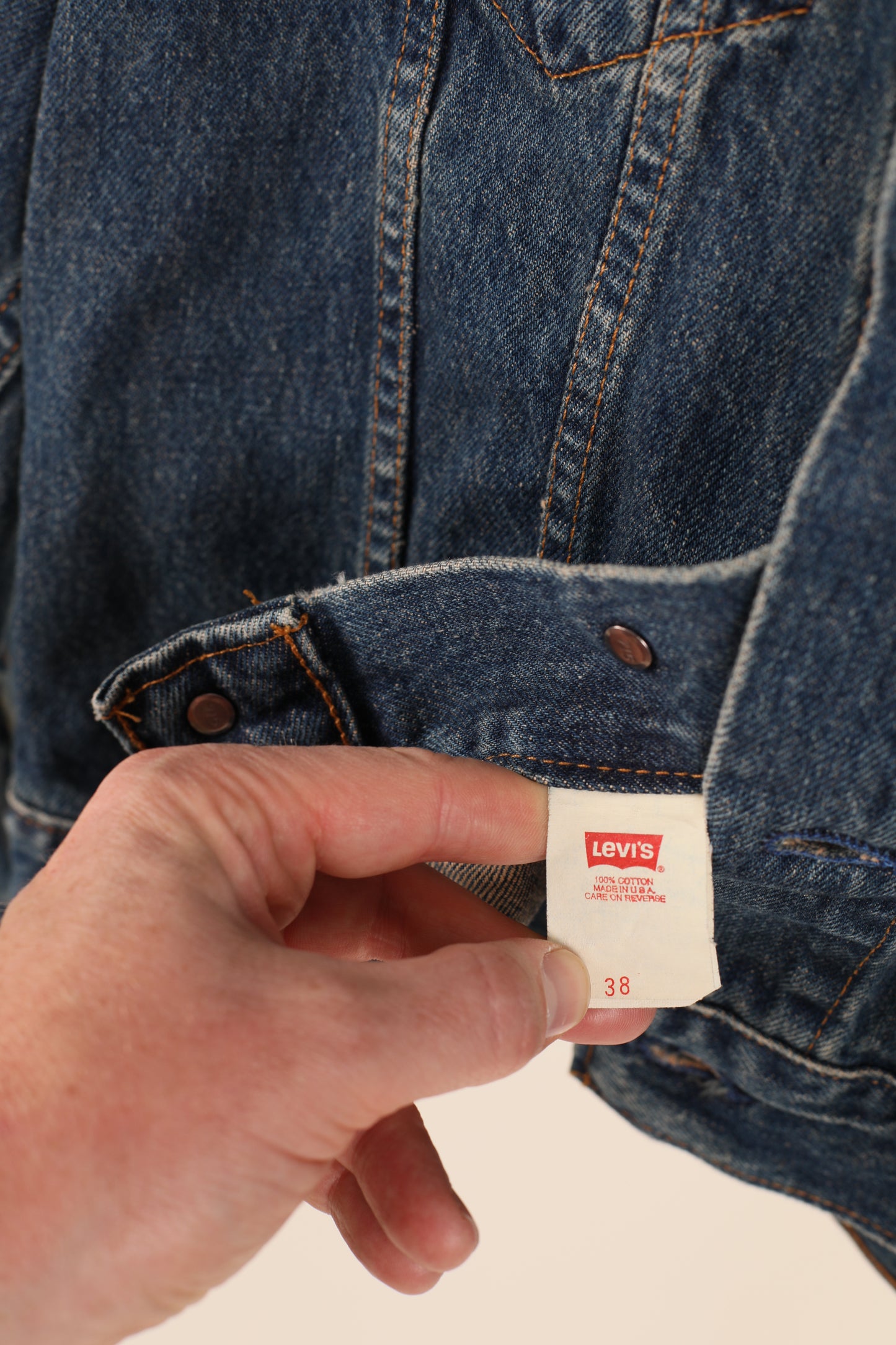 90s Levi's type 3 denim trucker jacket 36" Made in USA