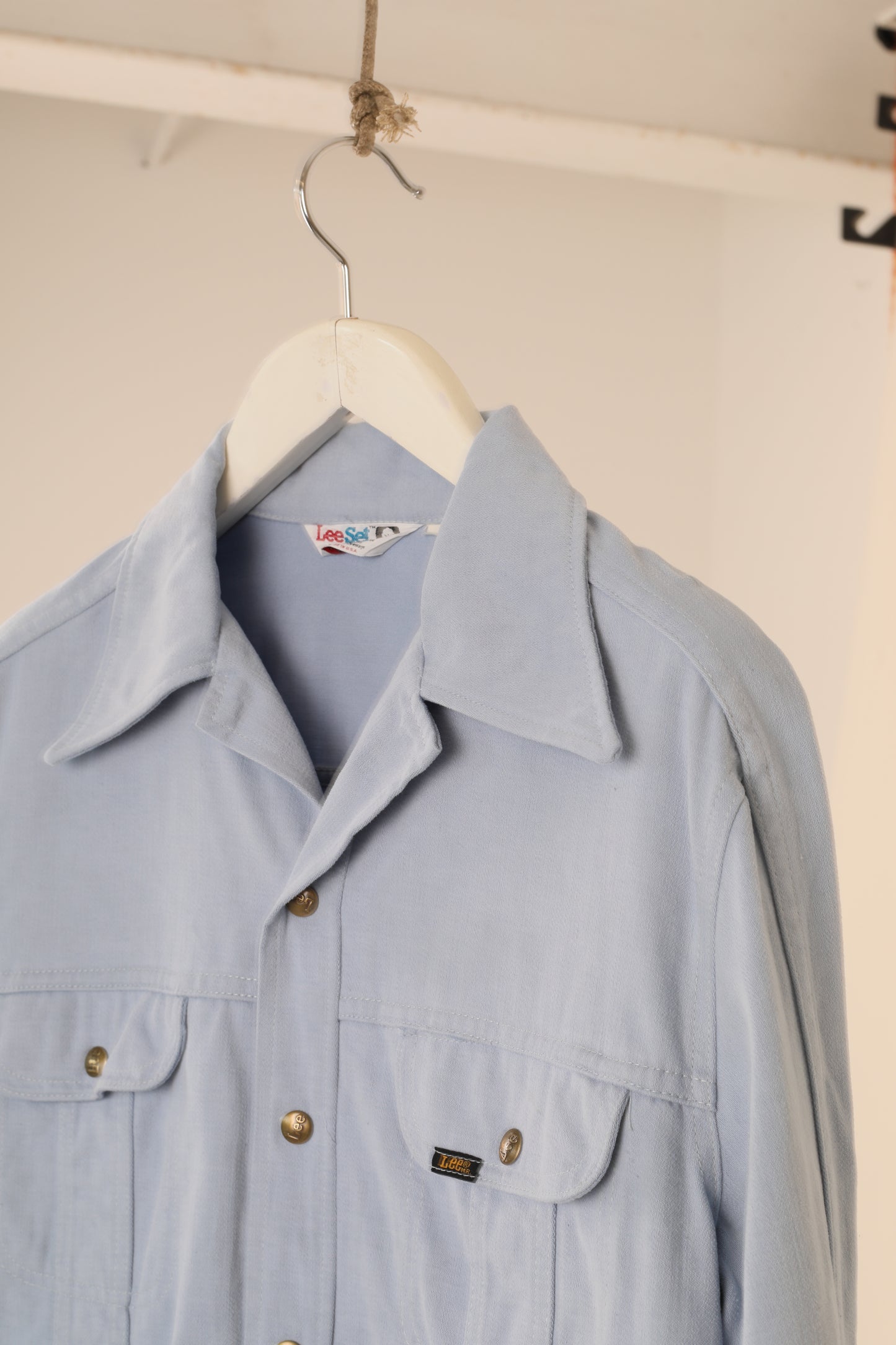1970s Lee light denim western overshirt jacket