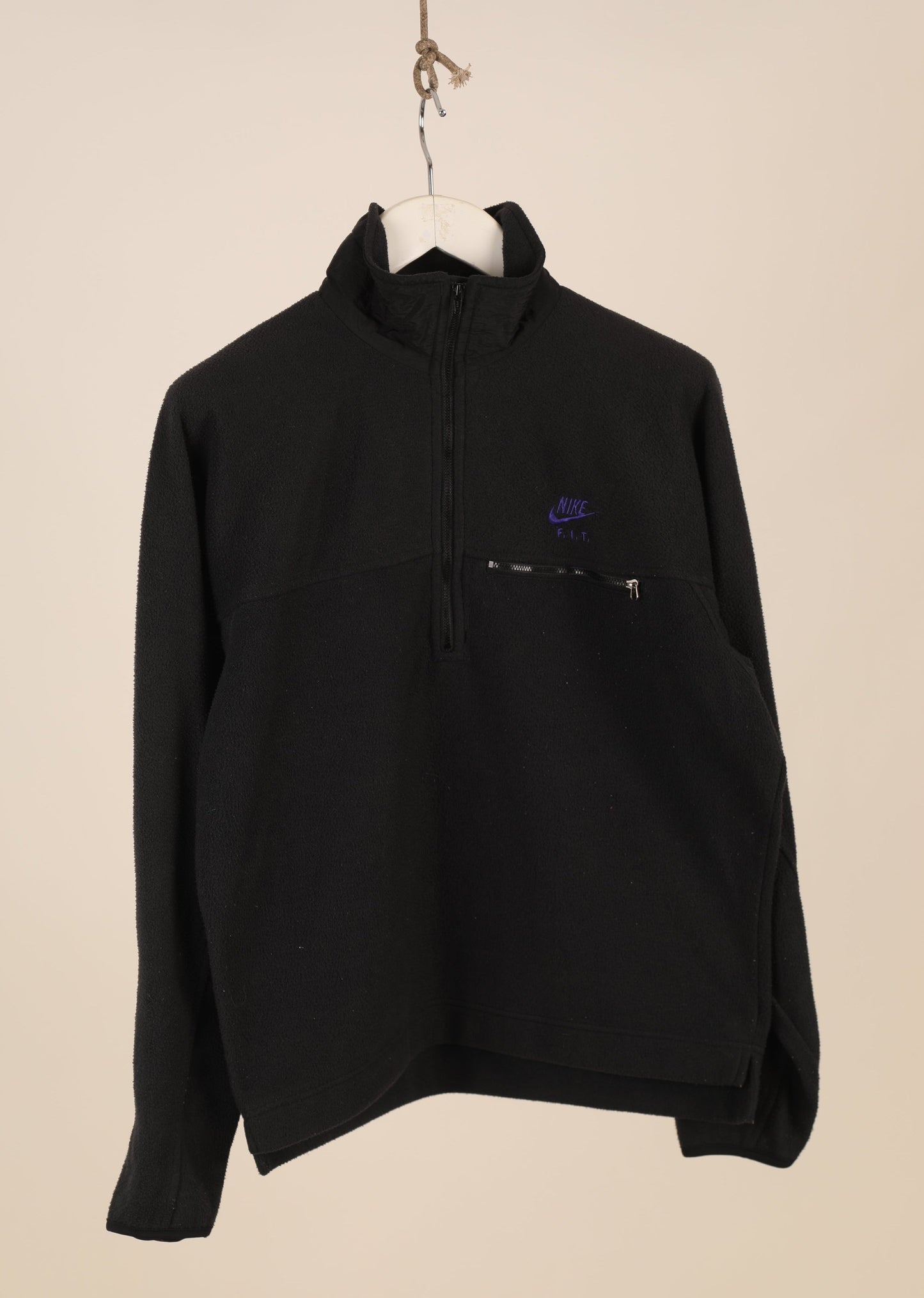 90s Nike FIT 1/4 zip fleece jacket