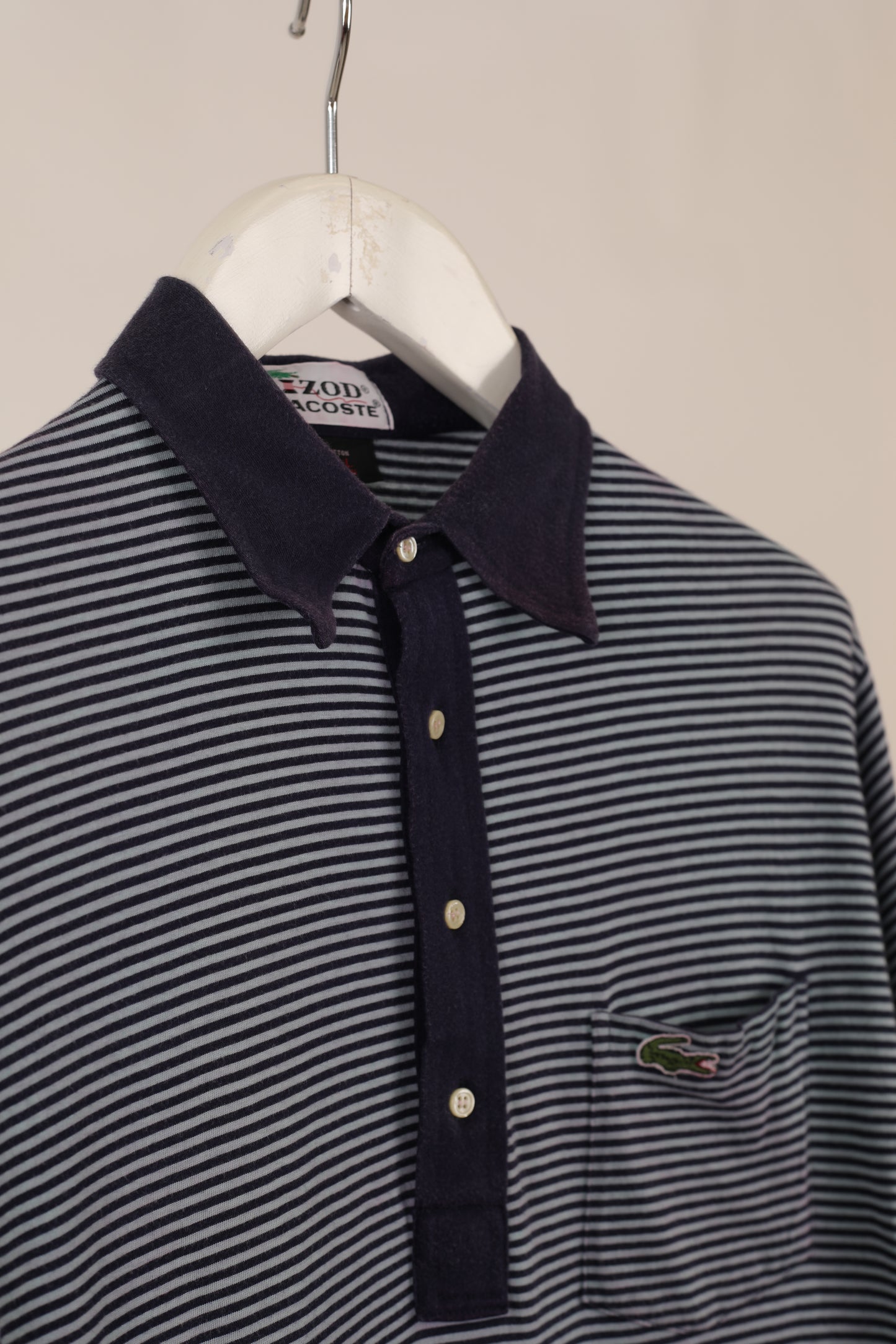 Izod Lacoste stripe polo shirt