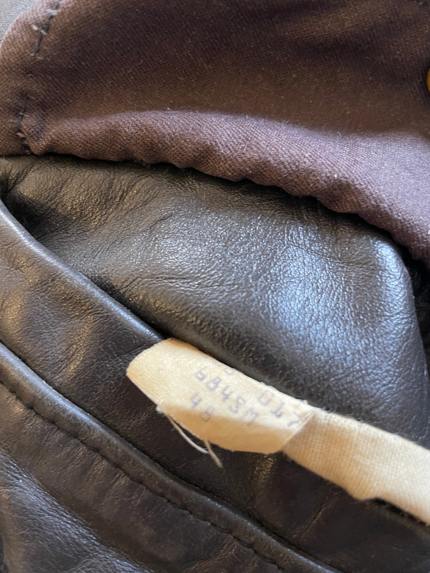 1988 Schott A2 Leather flight bomber jacket