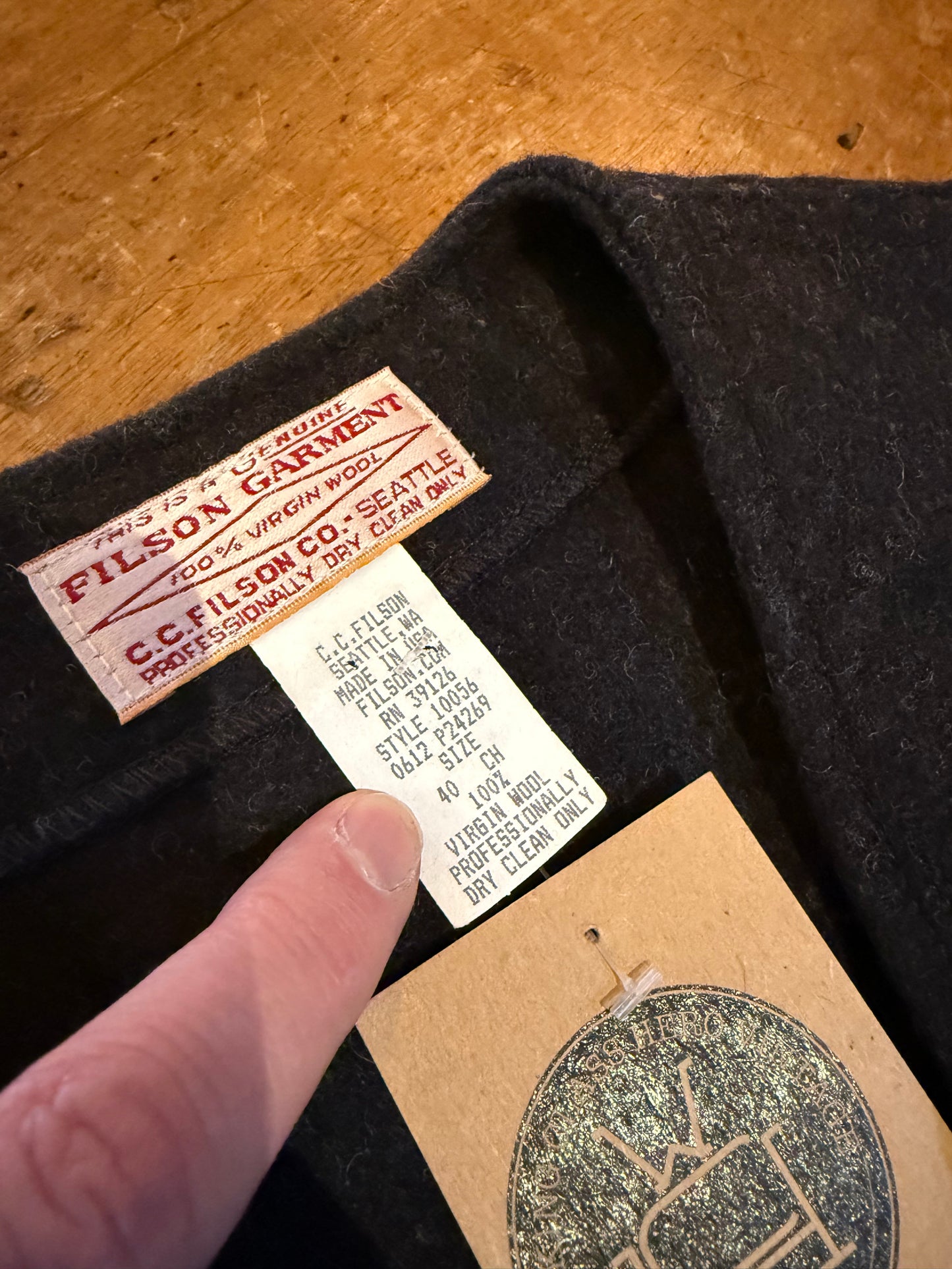 Vintage Filson Mackinaw wool vest - 40”