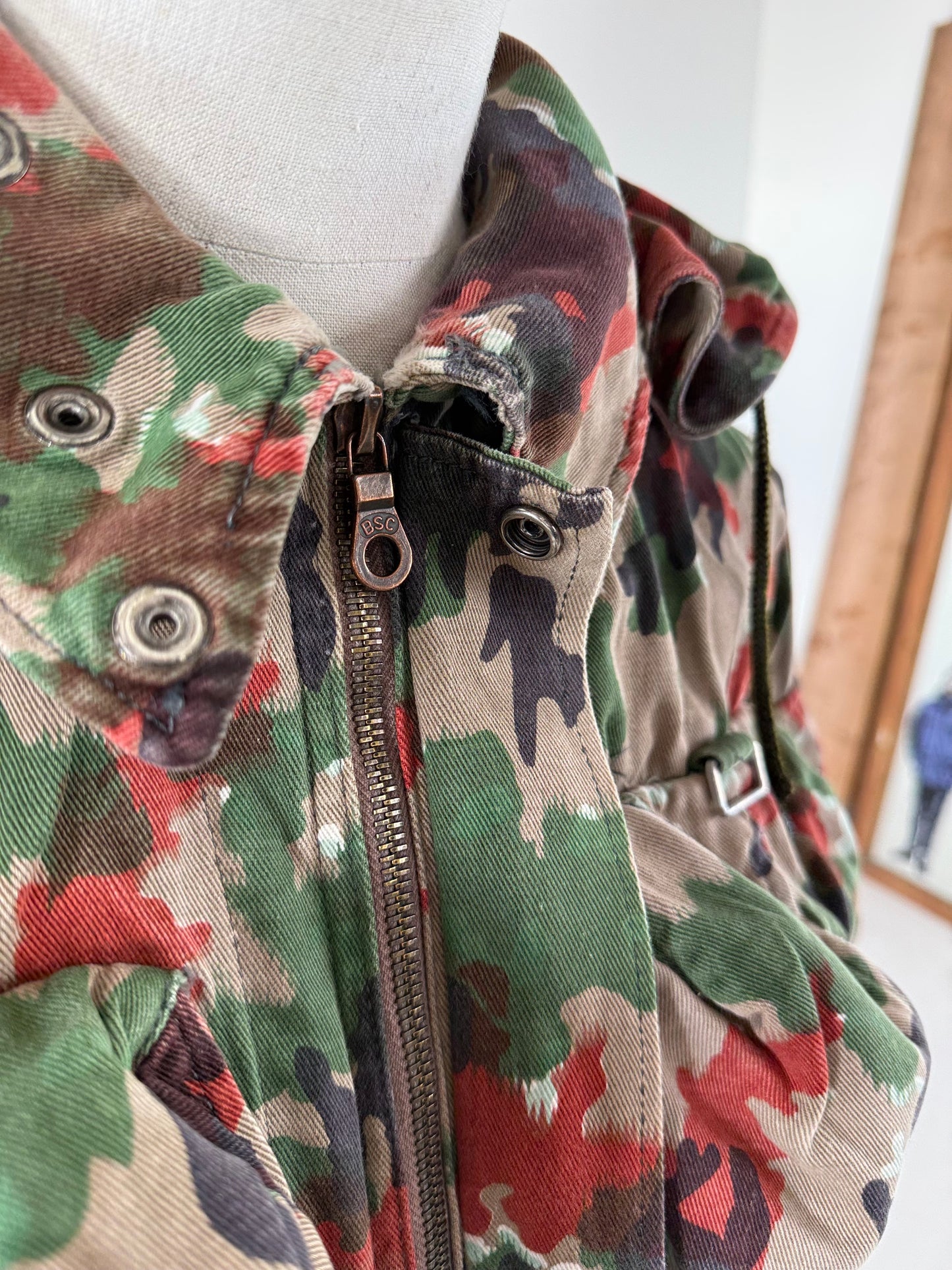 1970s Swiss Alpenflage Sniper parka -  (48) Medium