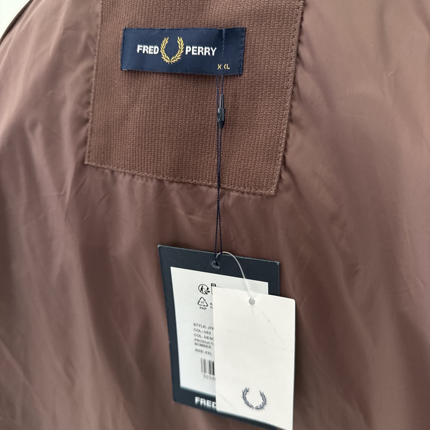 Fred Perry Cord Tennis bomber (XXL)