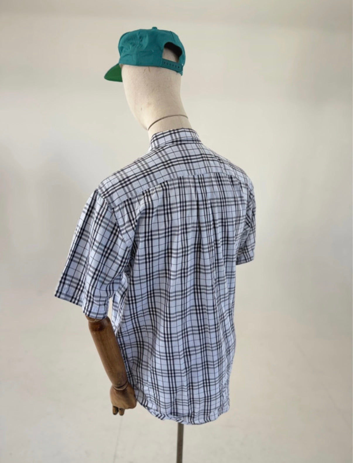 Vintage 00s Burberry London nova check short sleeve shirt XL